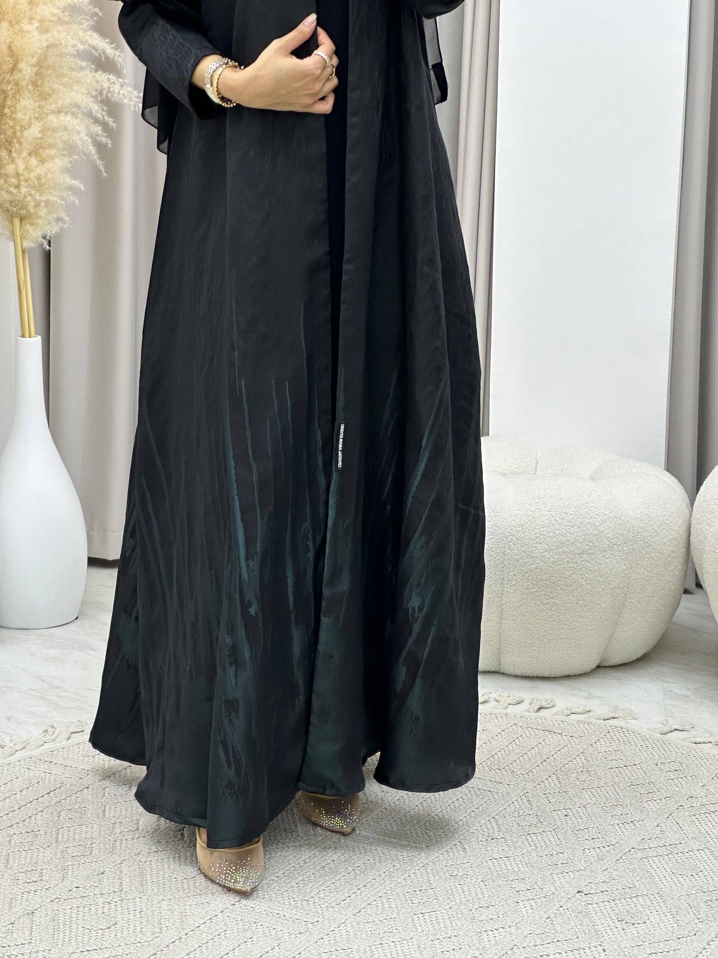 C RTW 0218-01 Turquoise Kloosh Abaya