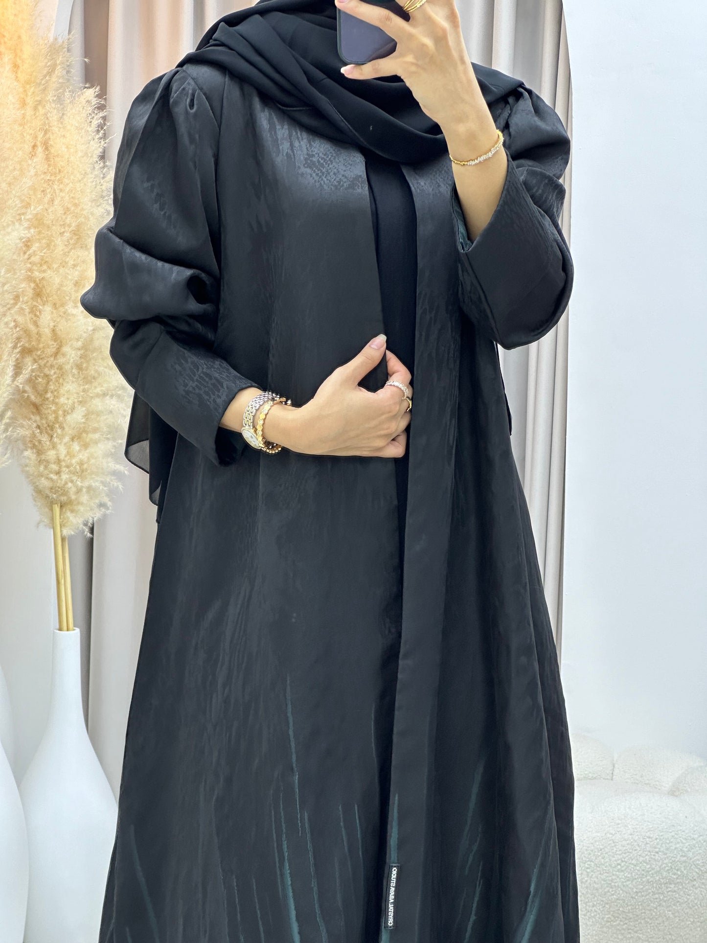 C RTW 0218-01 Turquoise Kloosh Abaya