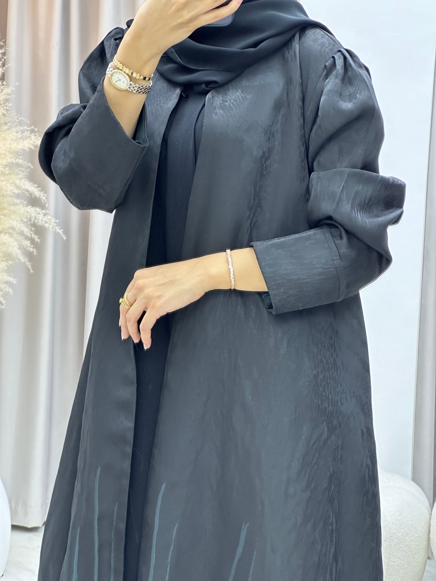 C RTW 0218-01 Turquoise Kloosh Abaya