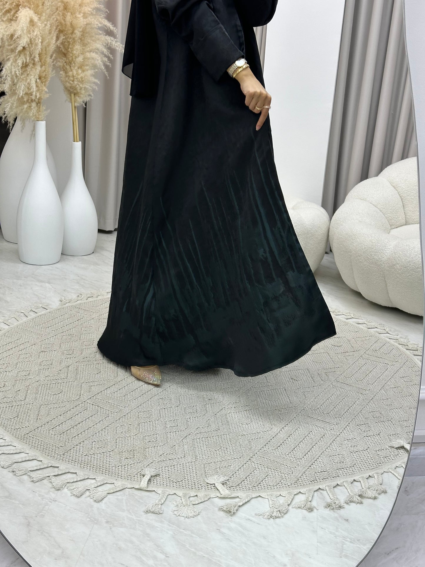 C RTW 0218-01 Turquoise Kloosh Abaya