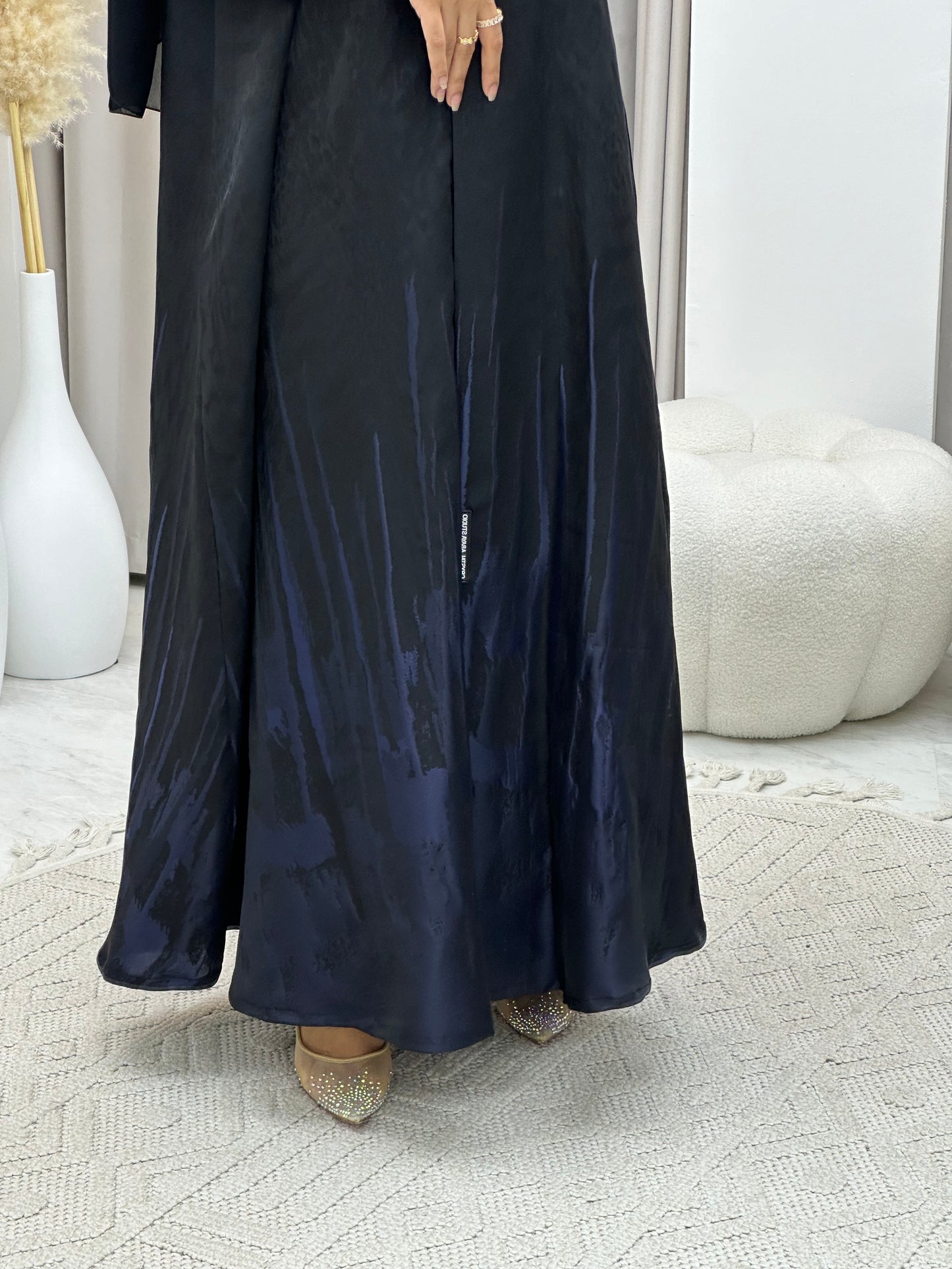 C 0218-01 Navy Blue Kloosh Abaya