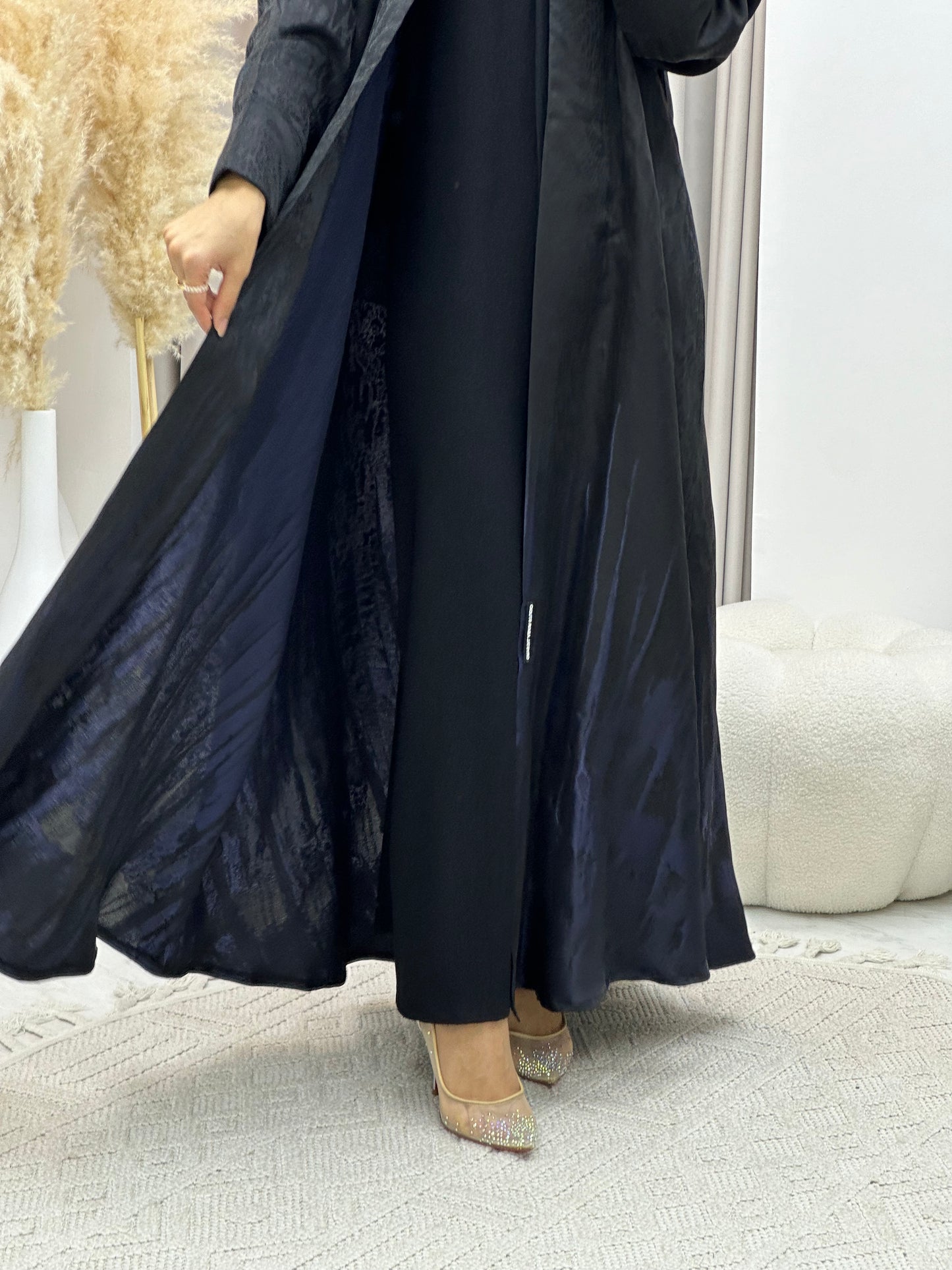 C 0218-01 Navy Blue Kloosh Abaya