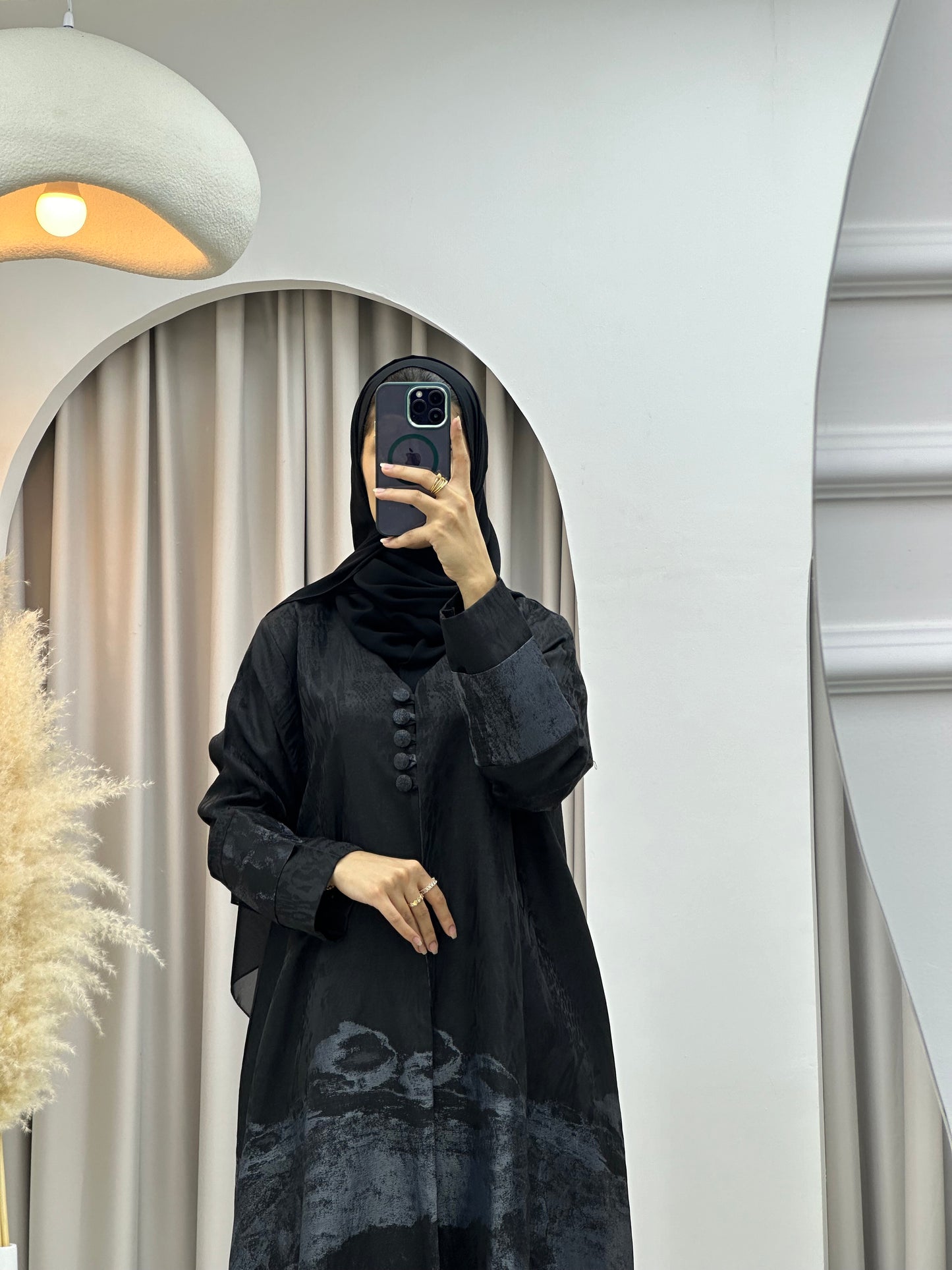 C 0227 Grey Kloosh Abaya