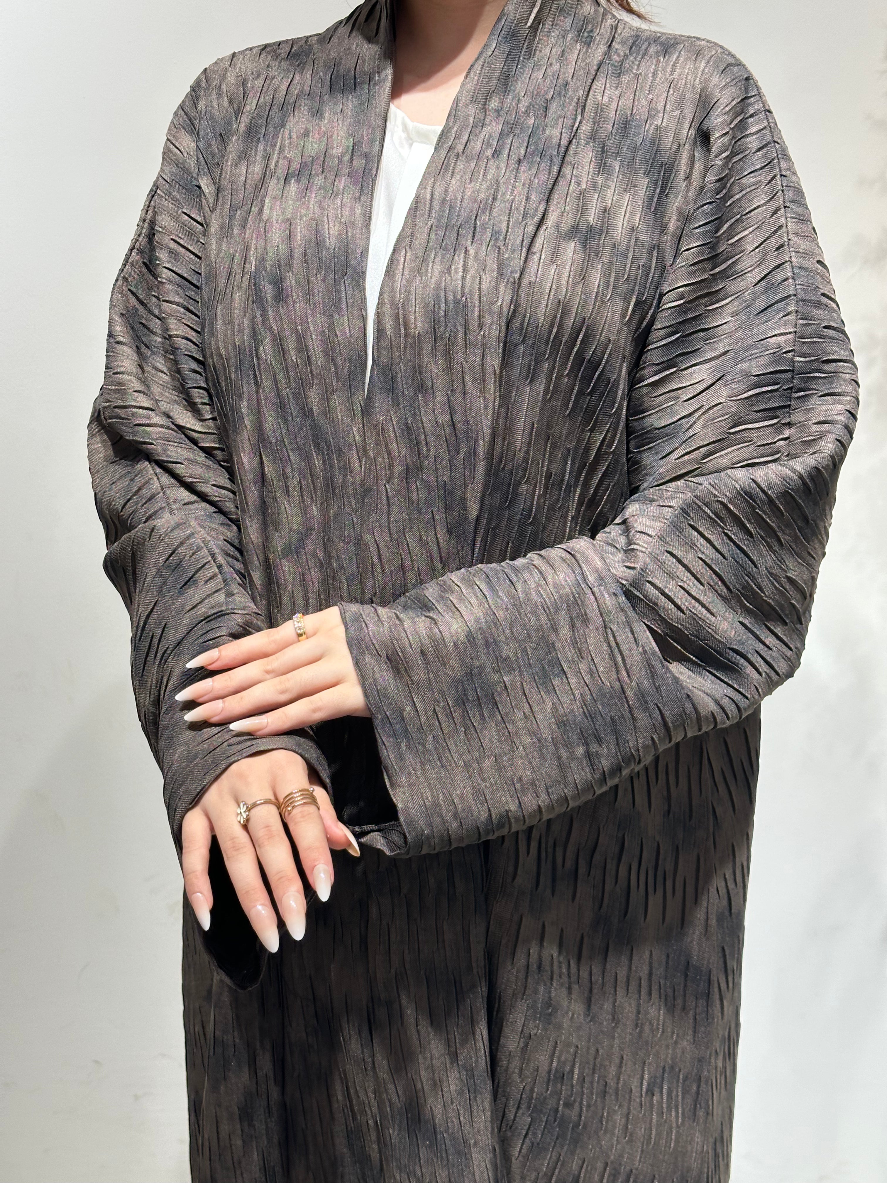 عباية بنية داكنة C 1606-03