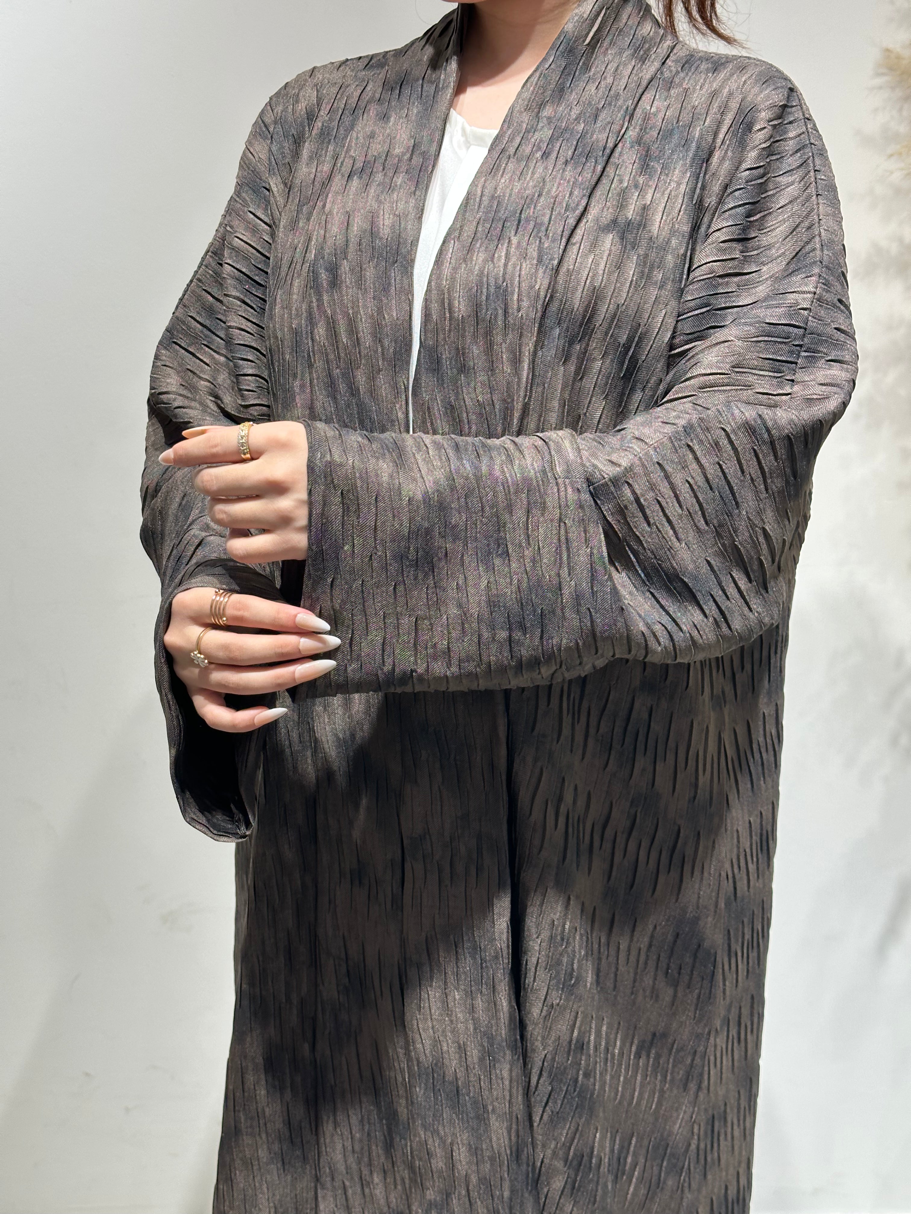 عباية بنية داكنة C 1606-03