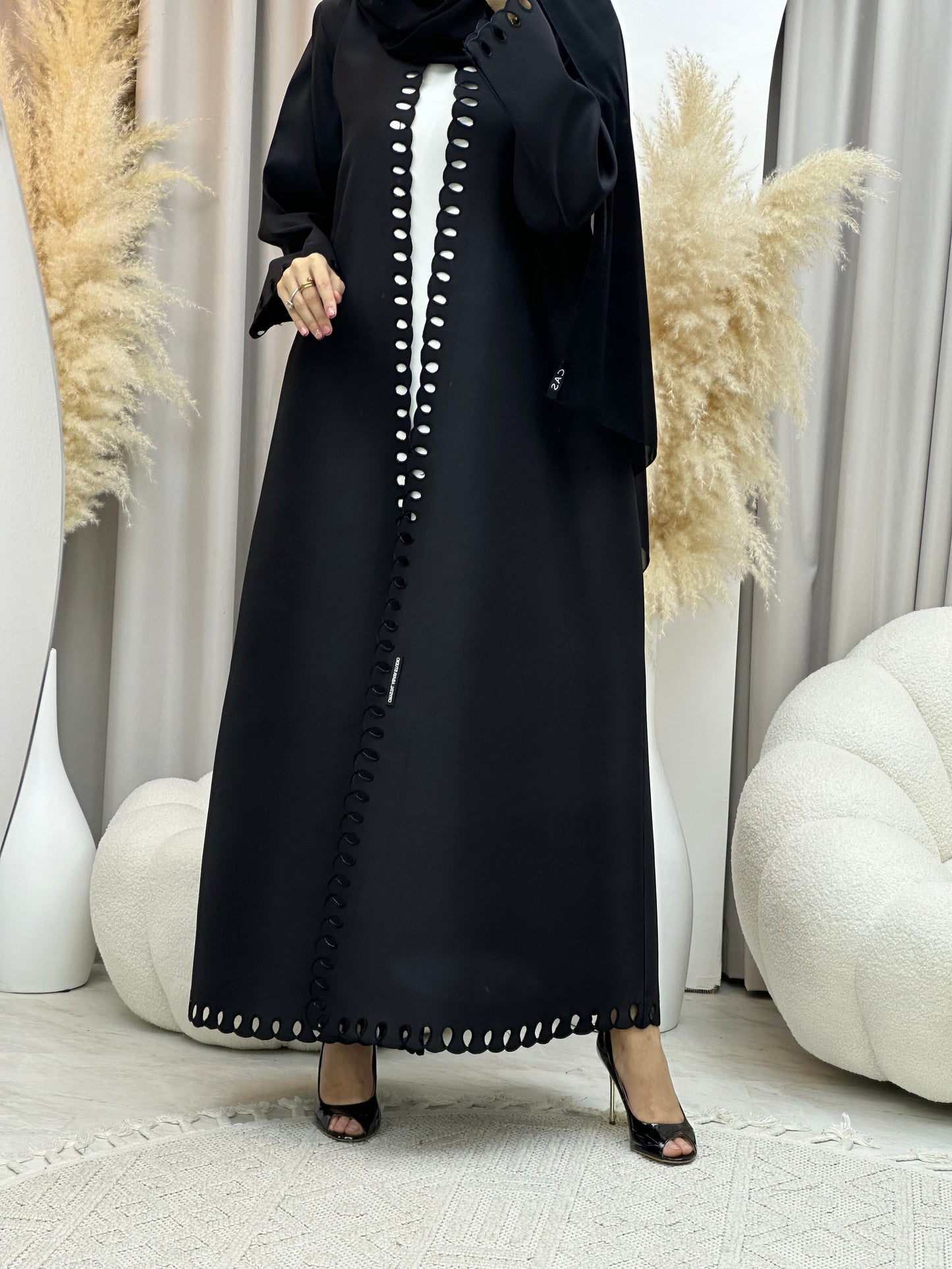 C RTW 0030 Black Eid Abaya