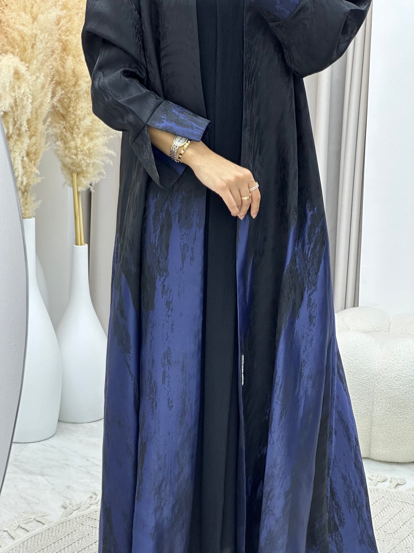 C 0226 Navy Blue Kloosh Abaya