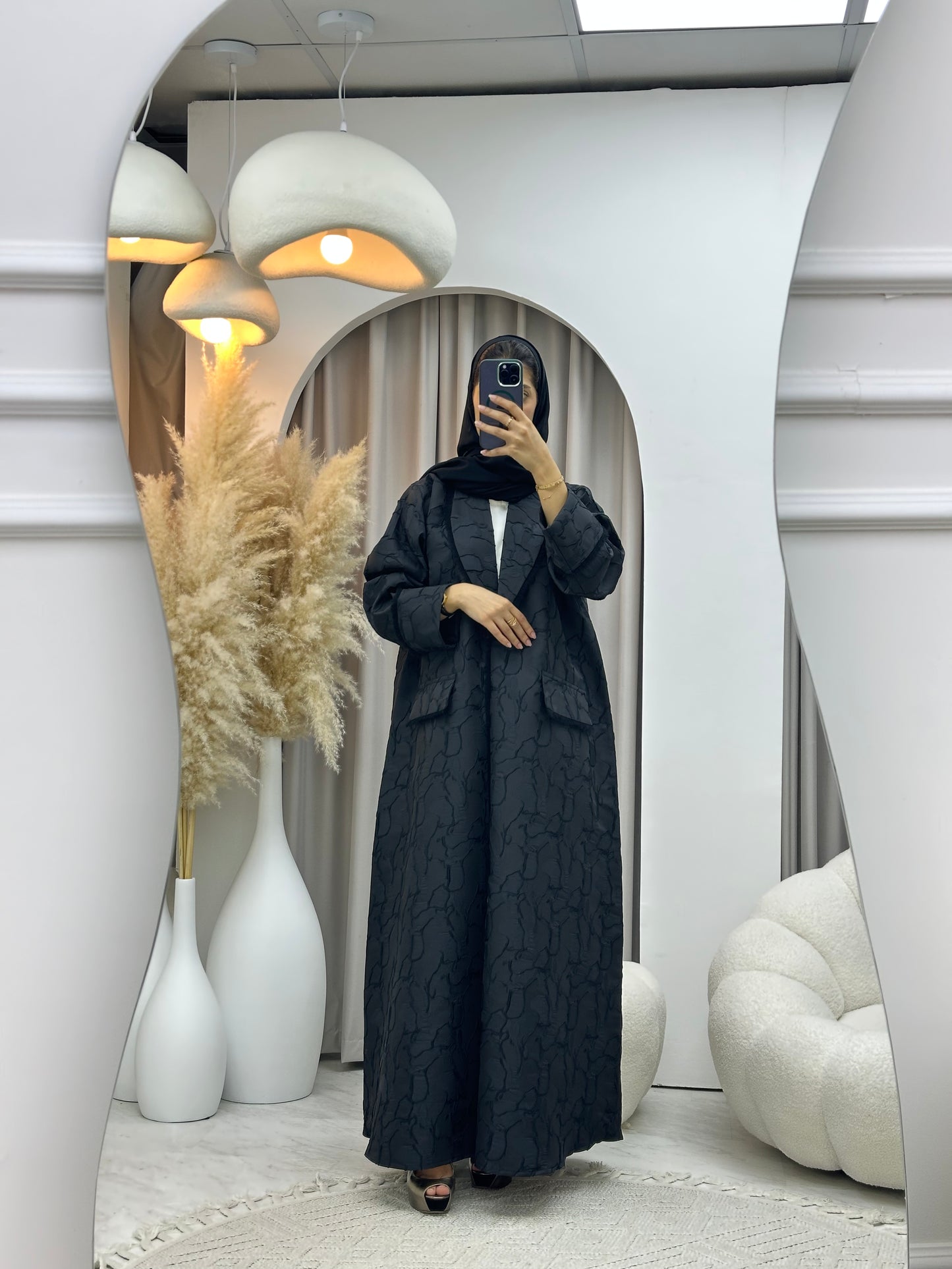 C 0431 Black Coat Abaya