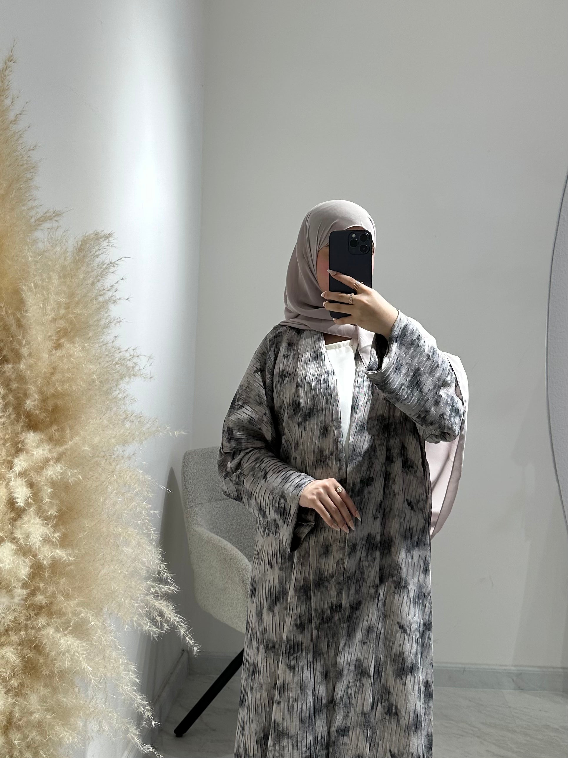 عباية بيج داكنة C 1606-04