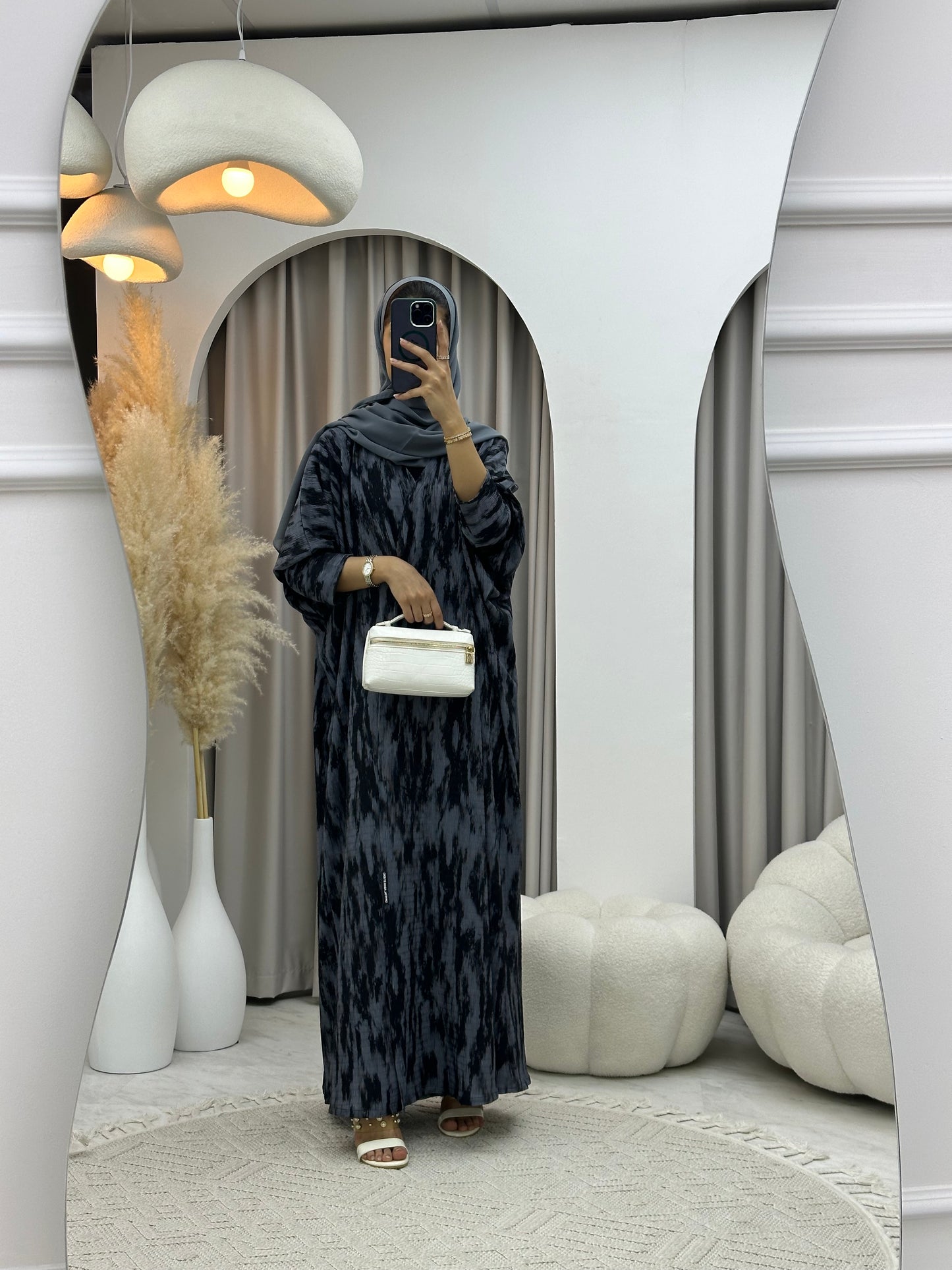 C 0229-02 Smoky Grey Abaya