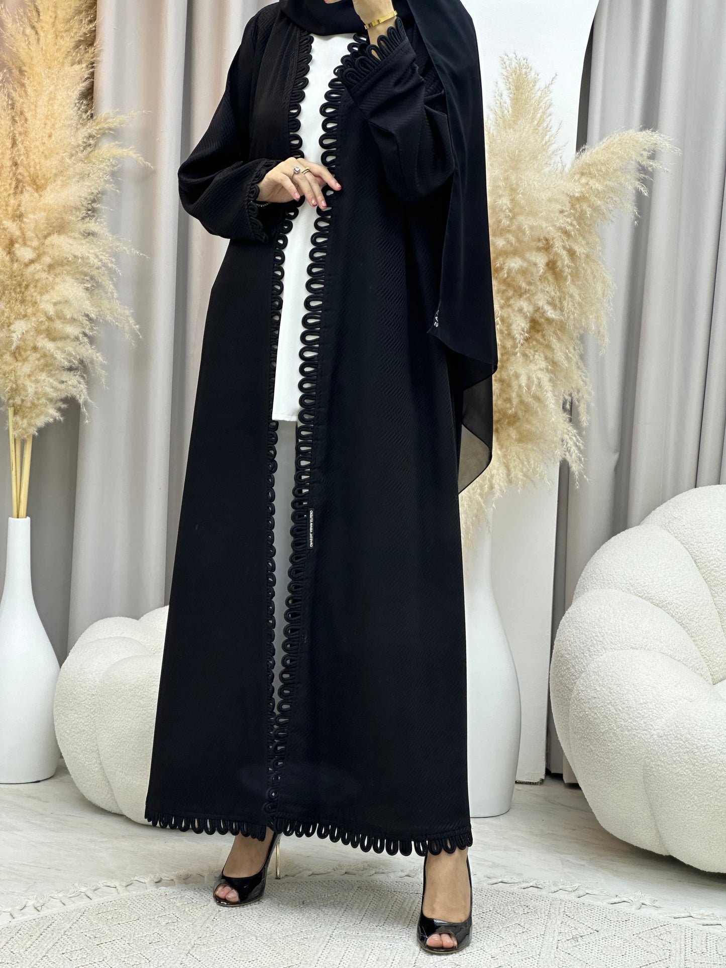 C RTW 0032 Black Eid Abaya