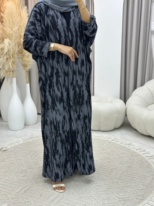 C 0229-02 Smoky Grey Abaya