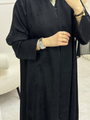 C 0989 Black Beaded Abaya