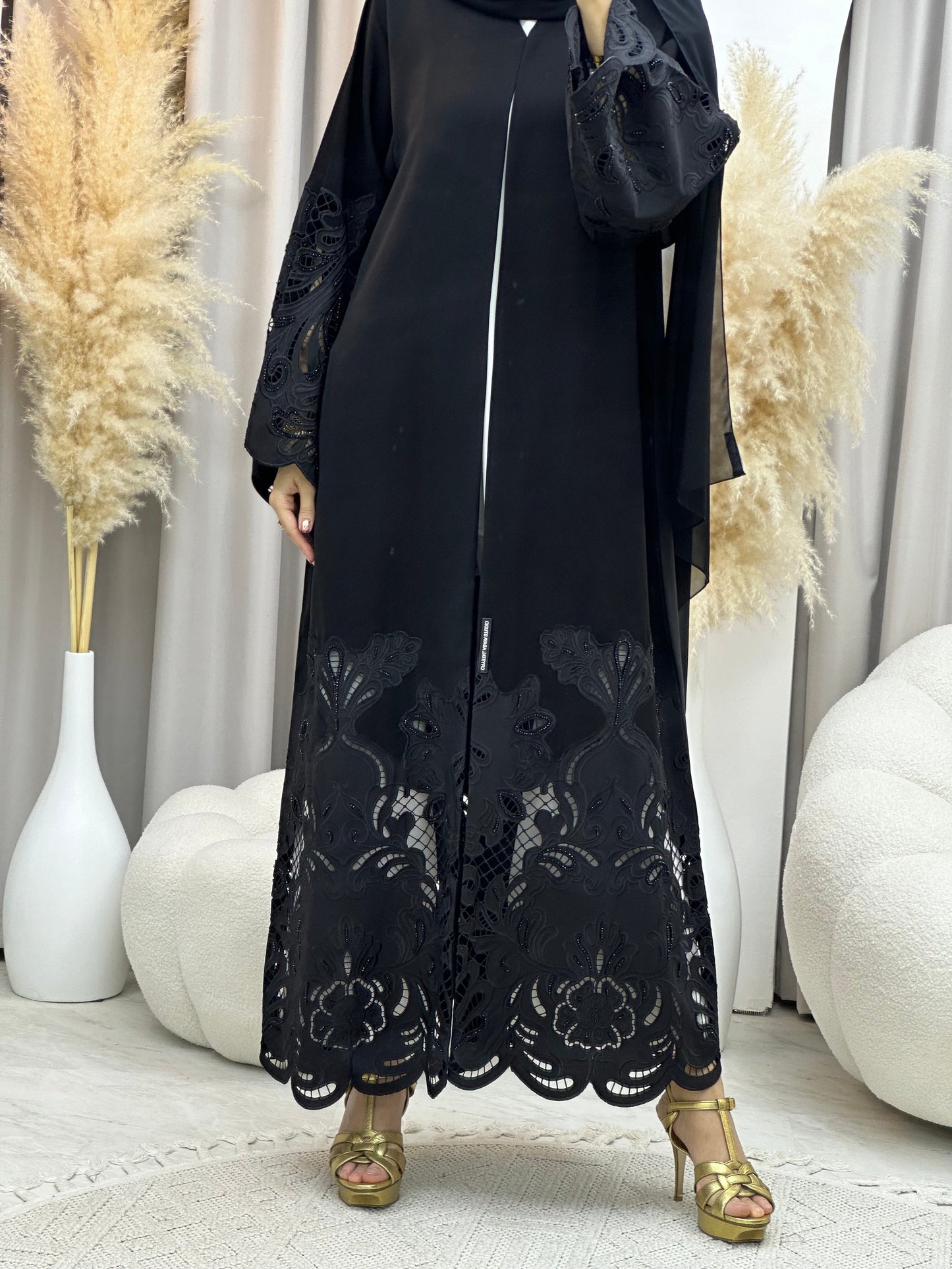 C RTW 0036 Black Eid Abaya