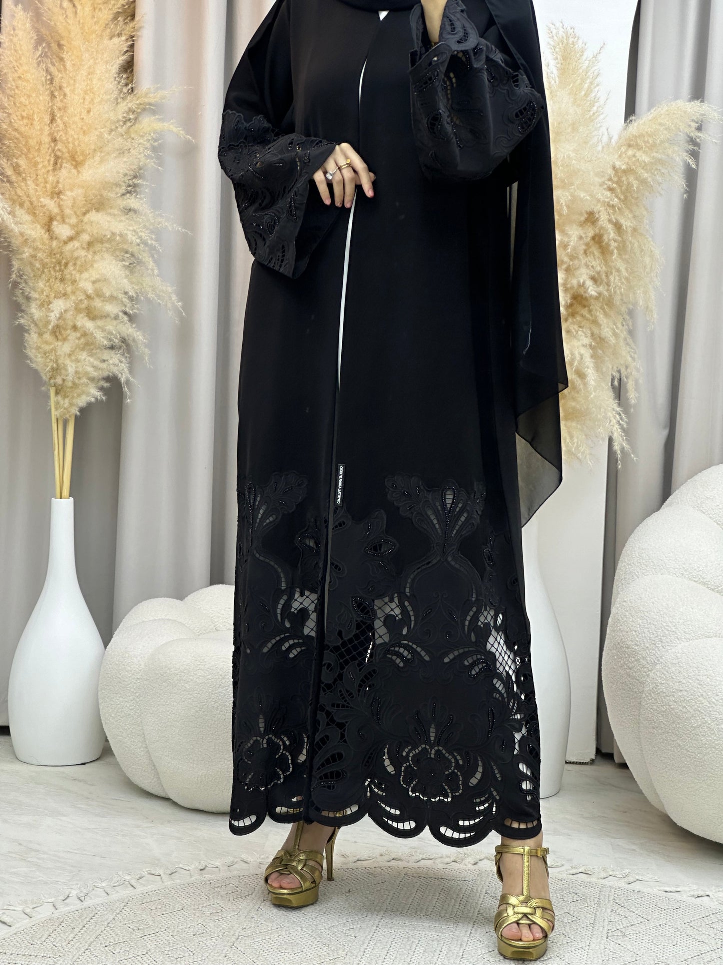 C RTW 0036 Black Eid Abaya