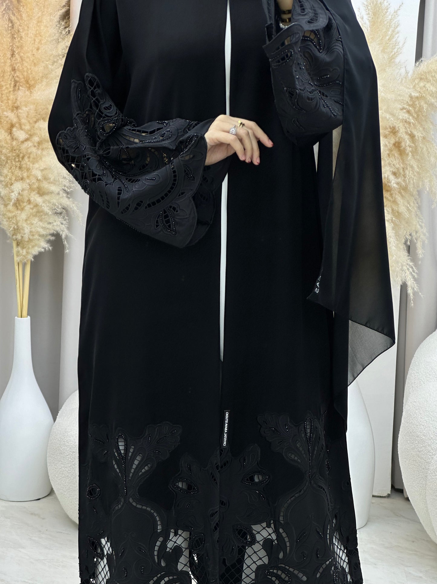 C RTW 0036 Black Eid Abaya