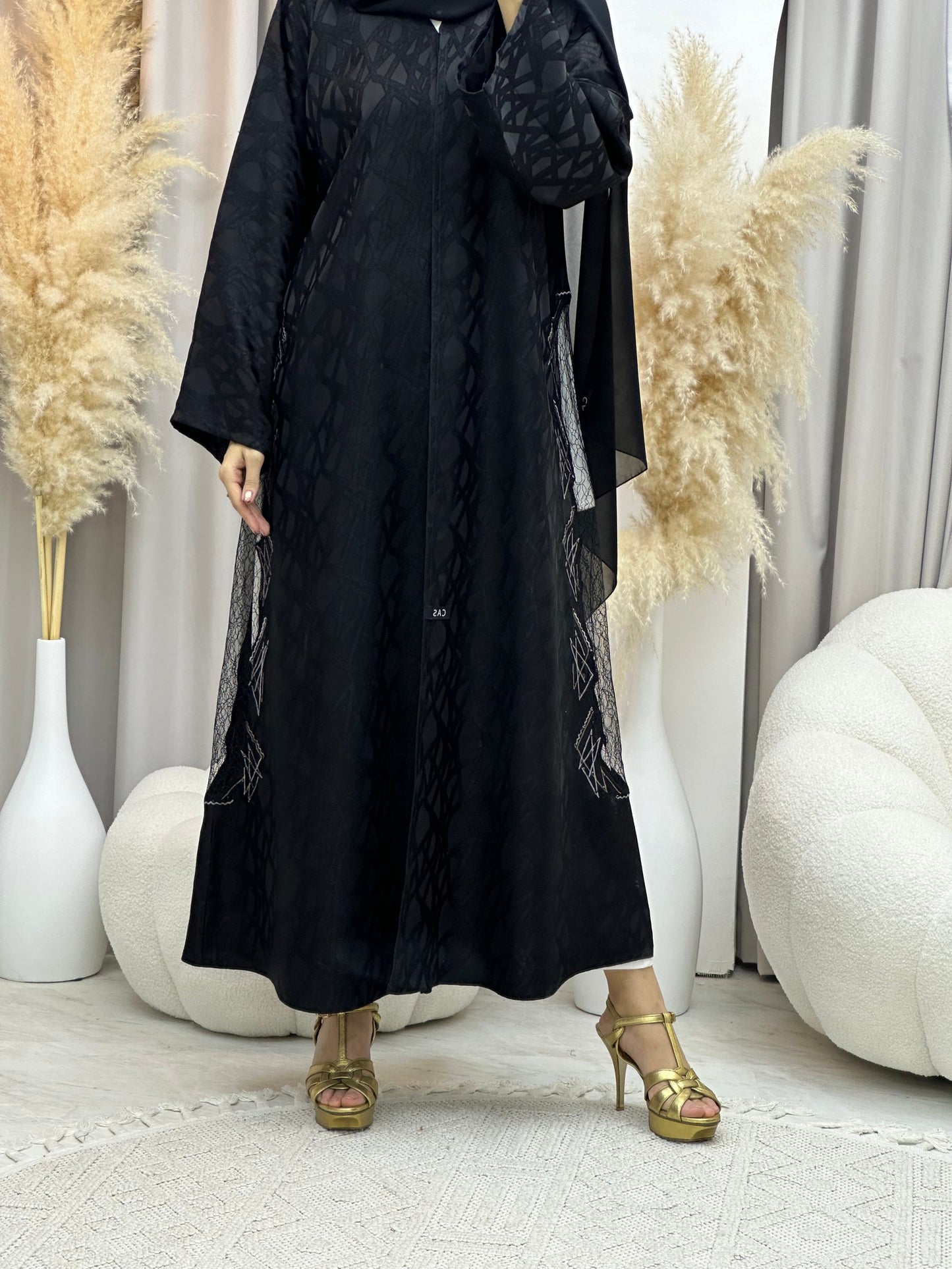 C 0037 RTW Black Eid Abaya