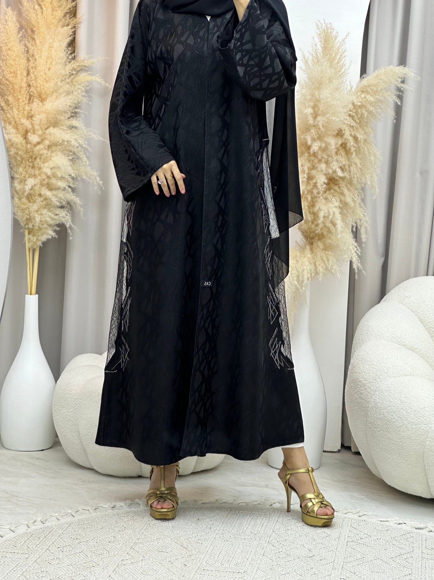 C 0037 RTW Black Eid Abaya