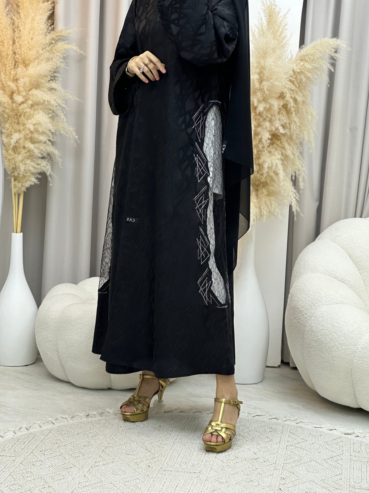 C 0037 RTW Black Eid Abaya