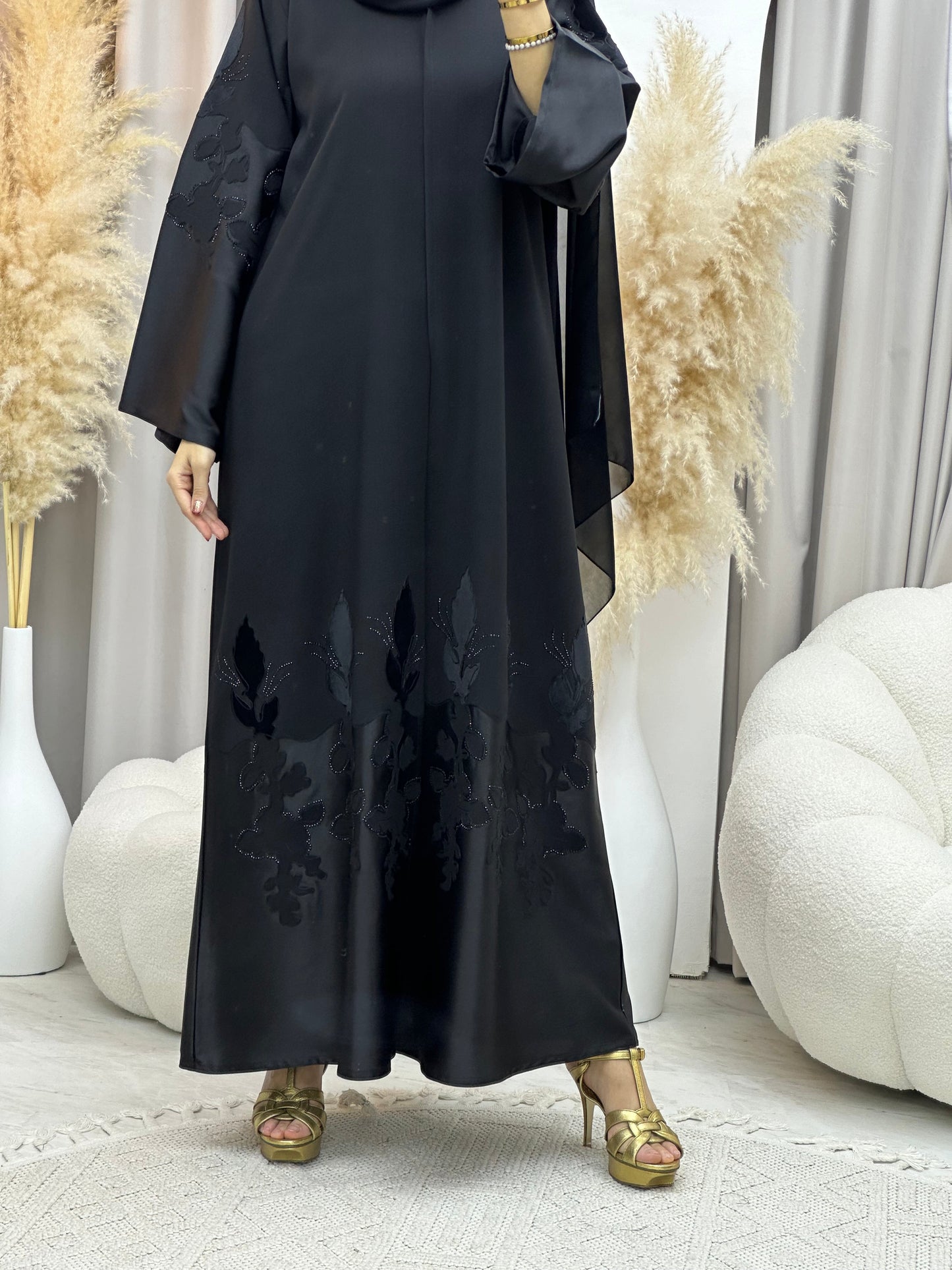 C 0039 RTW Black Eid Abaya