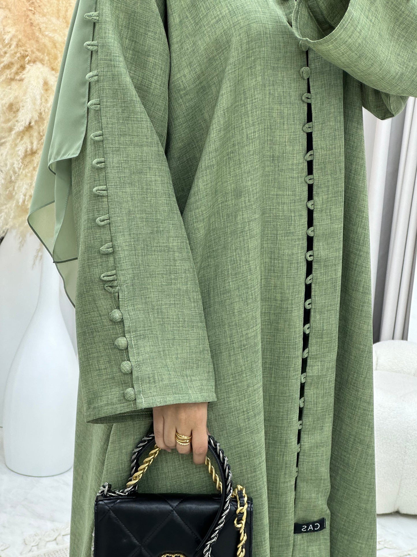 C 0235 Green Abaya