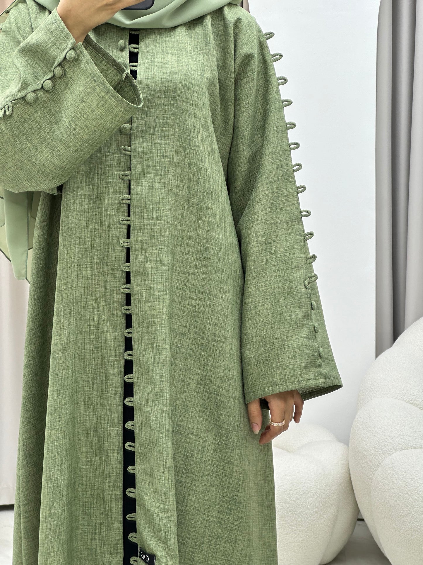 C 0235 Green Abaya