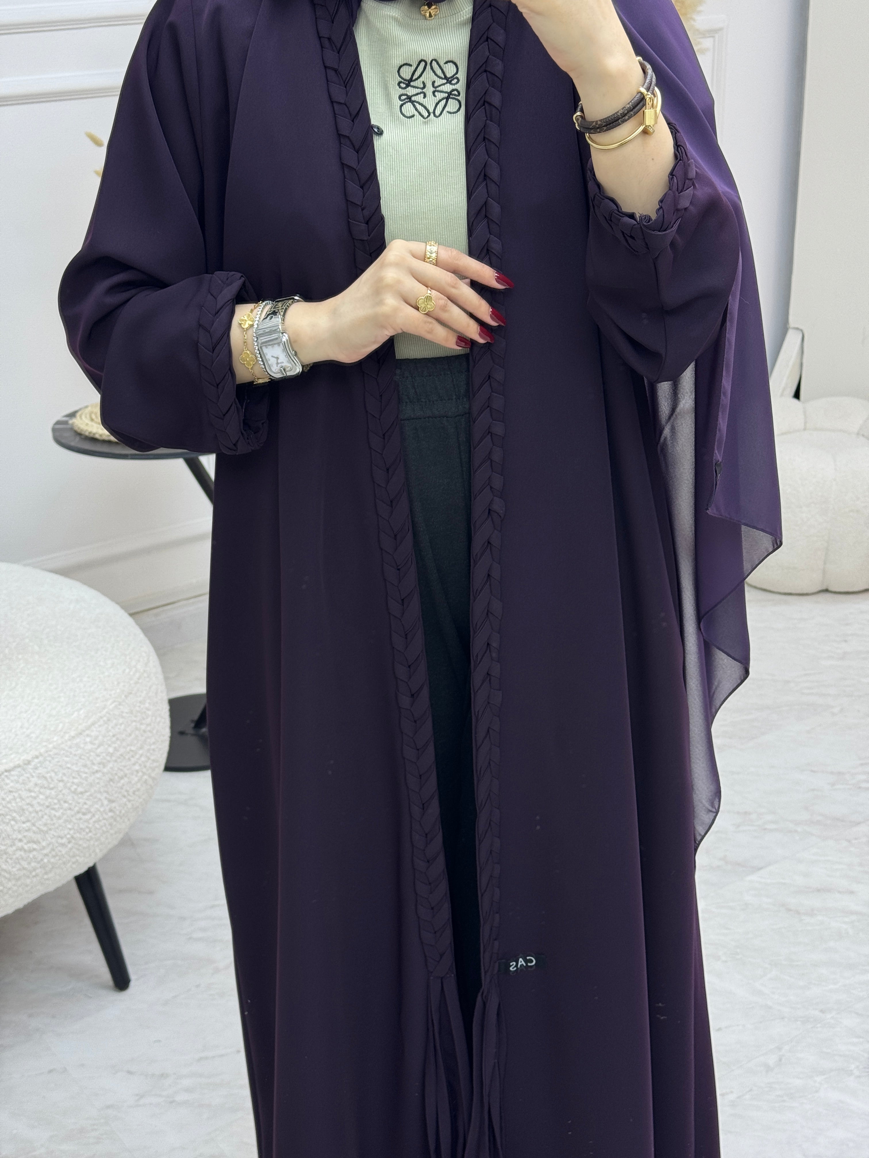 C 1000 Purple Abaya