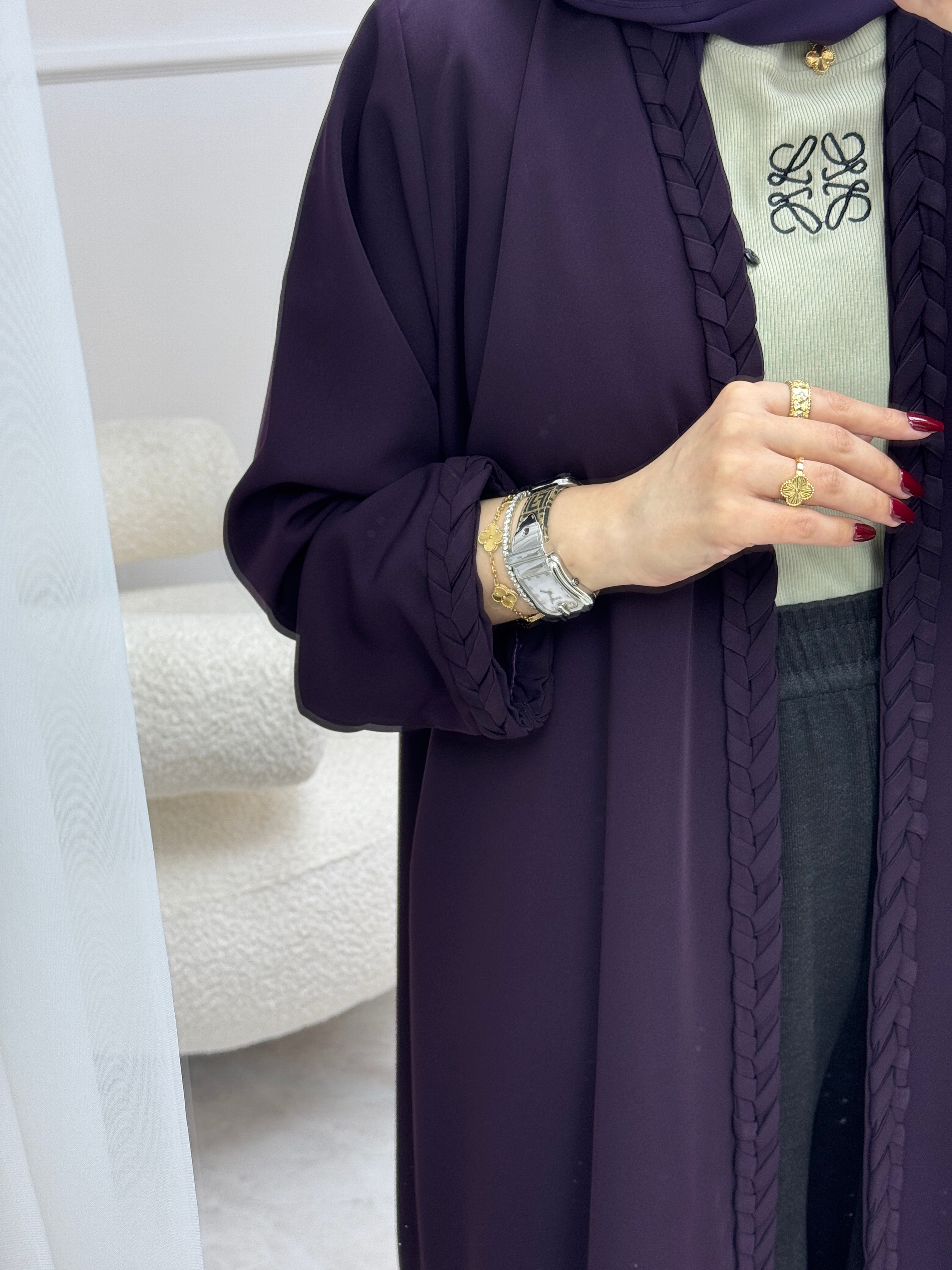 C 1000 Purple Abaya