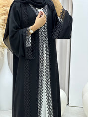 C RTW 0444 Black Classic Lace Abaya