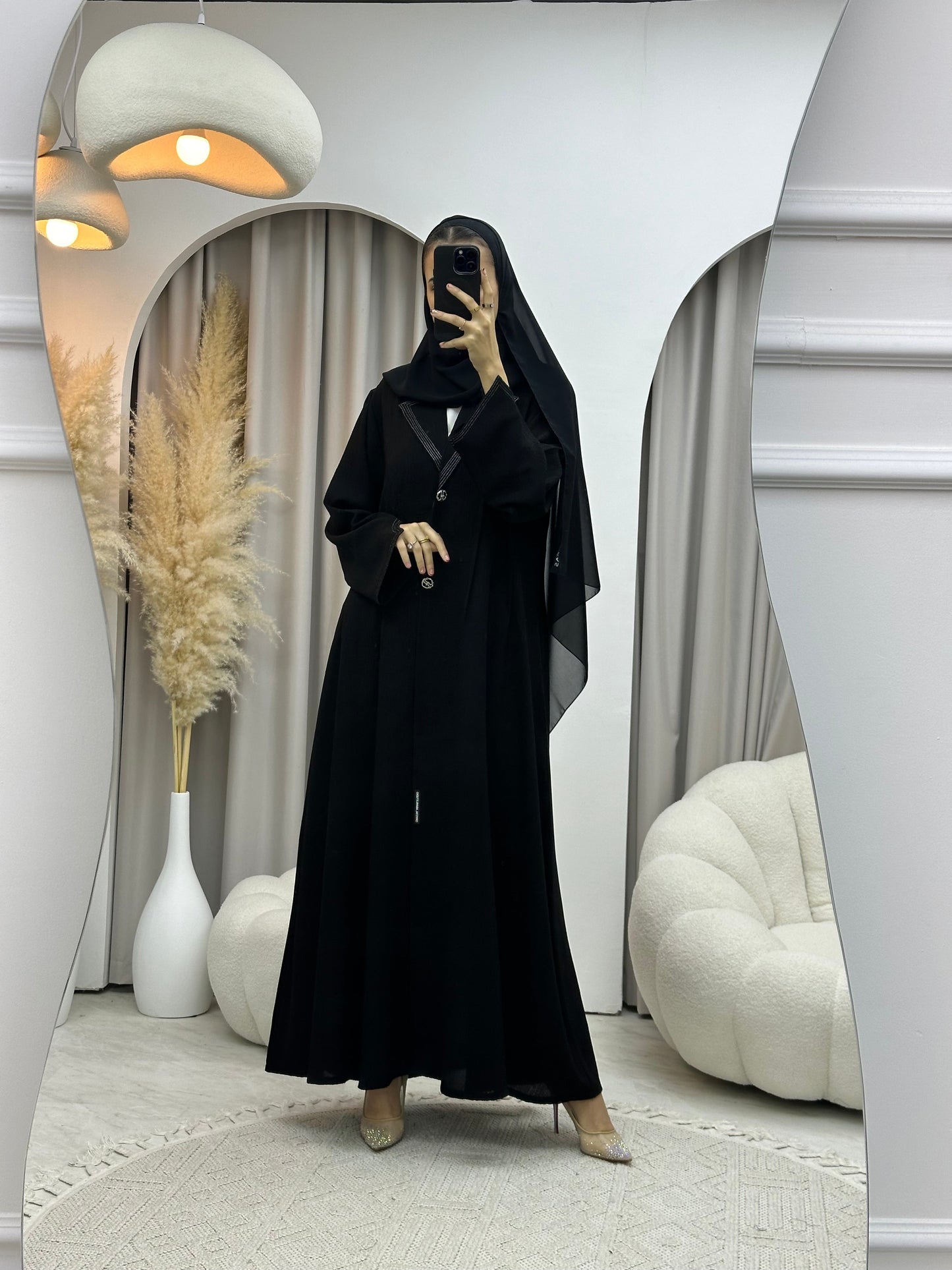 C RTW 0043 Black Eid Abaya