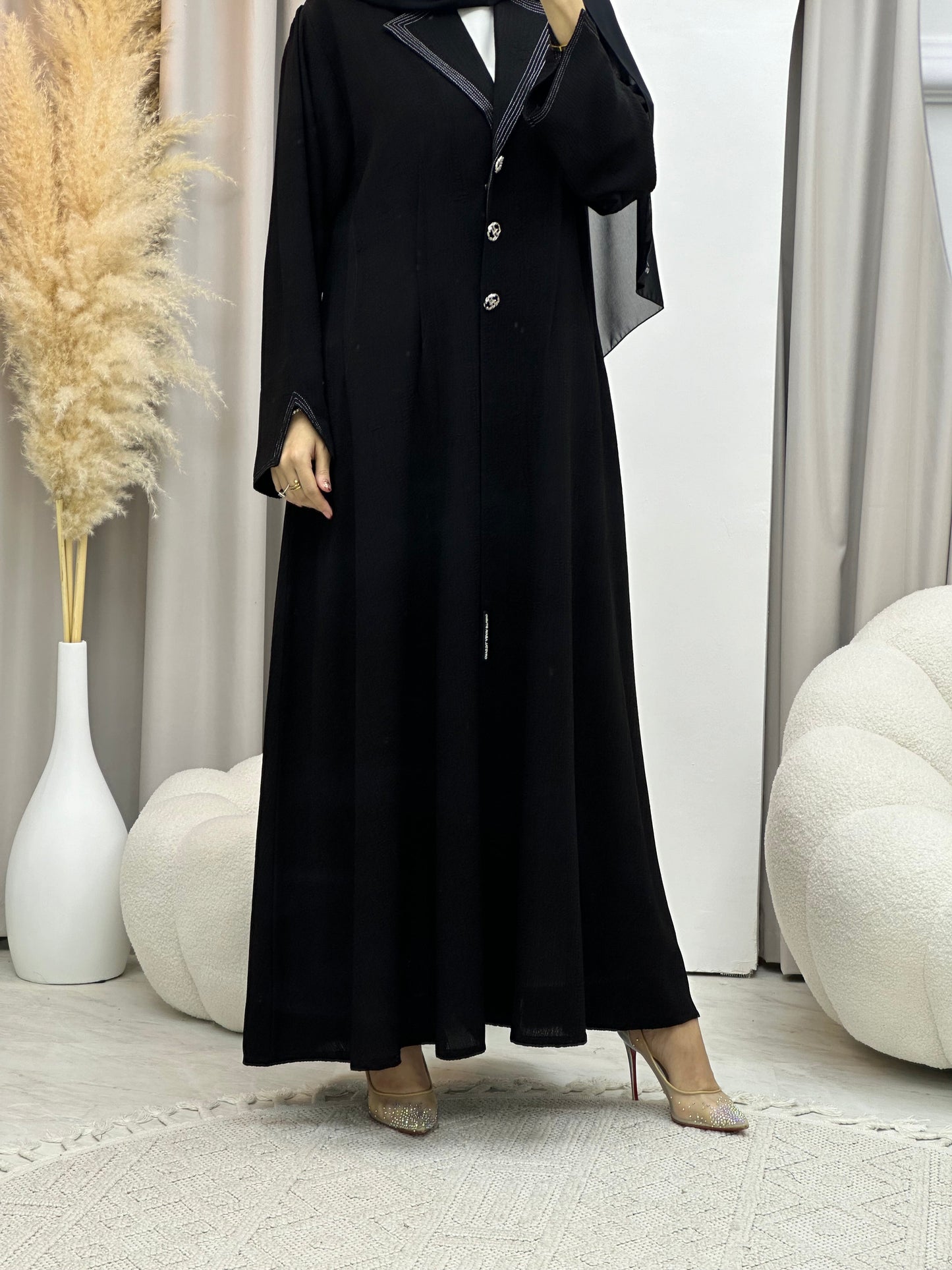 C 0043 Black Eid Abaya