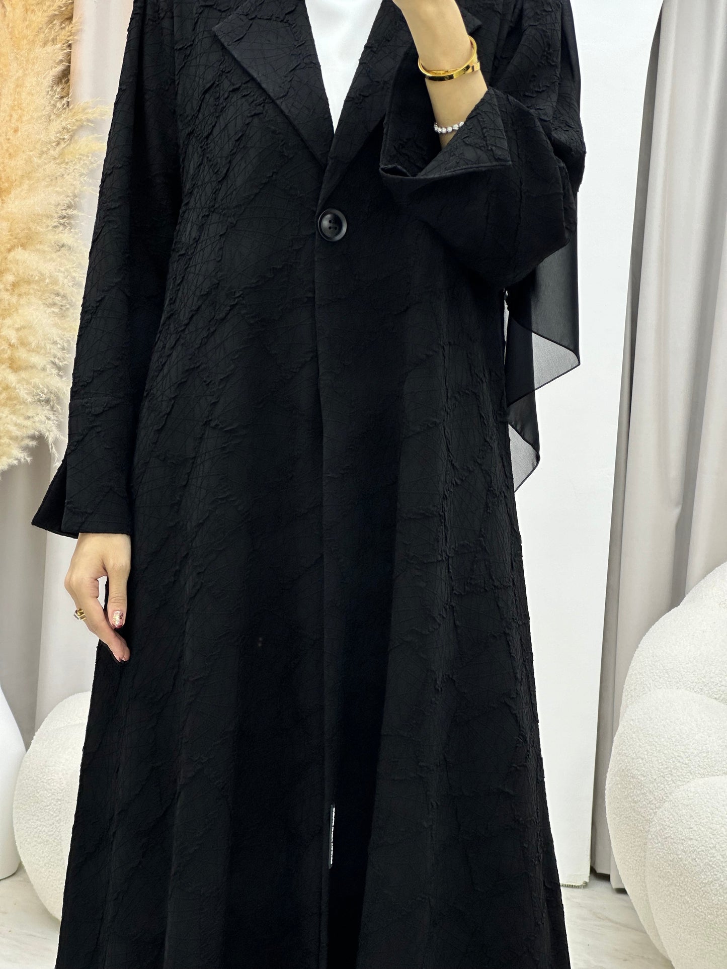 C RTW 0044 Black Eid Abaya