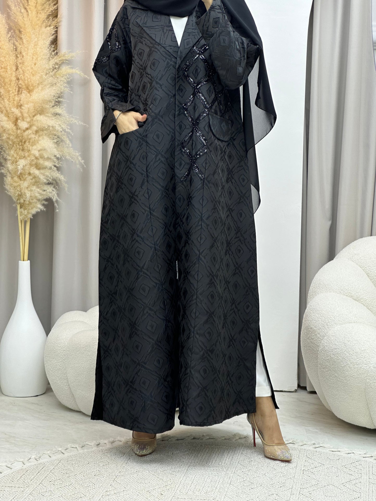 C 0045 Black Eid Abaya