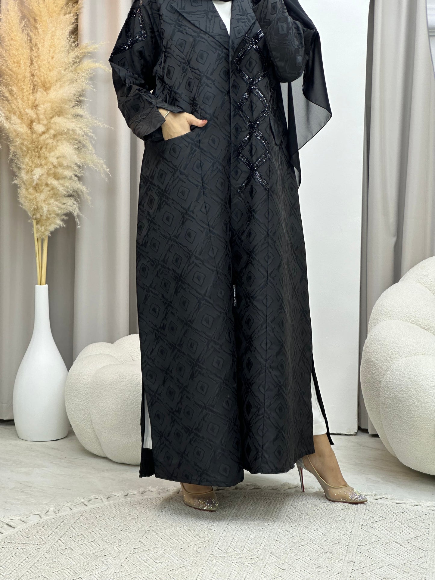 C 0045 Black Eid Abaya