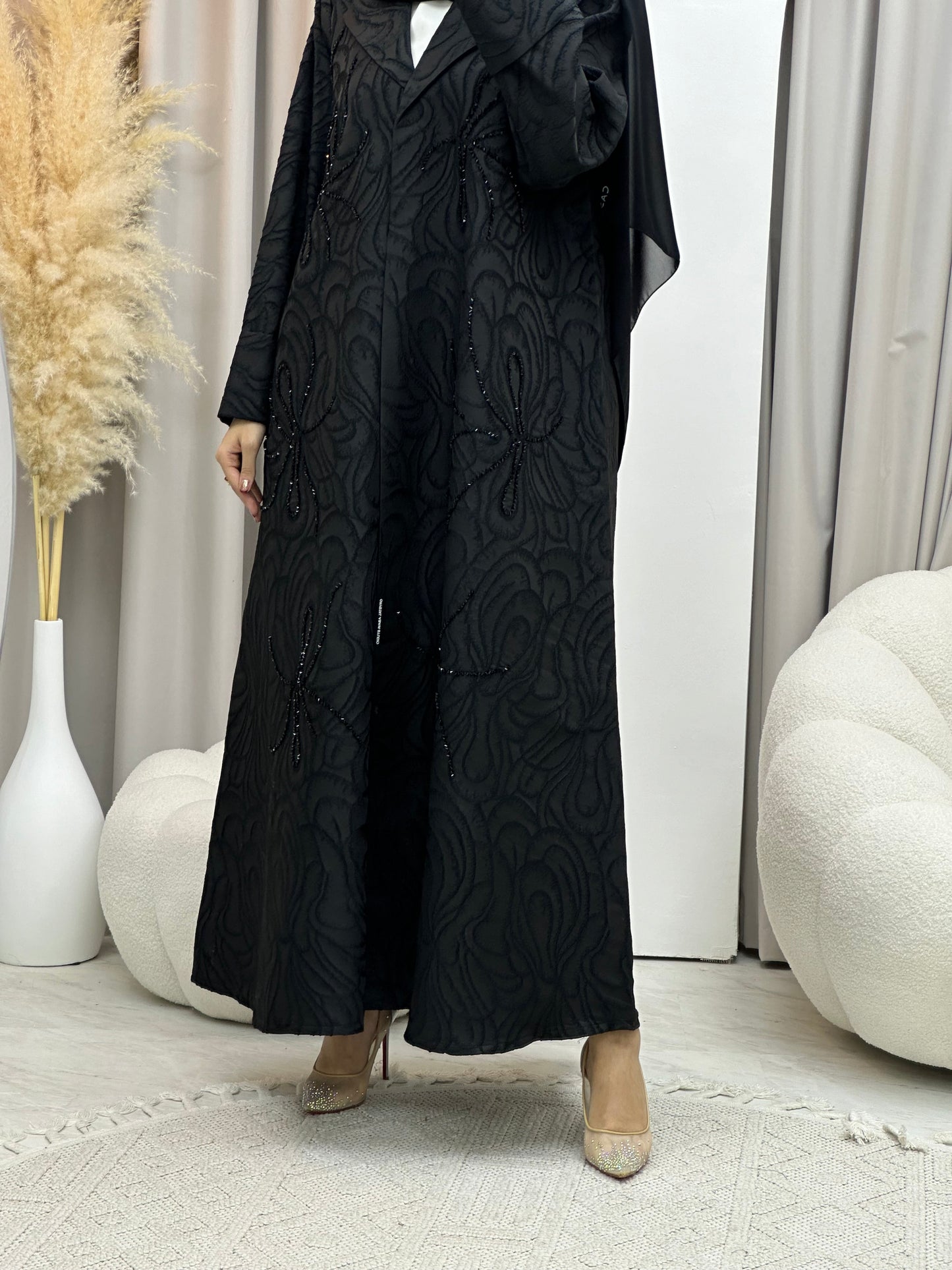 C RTW 0046 Black Eid Abaya