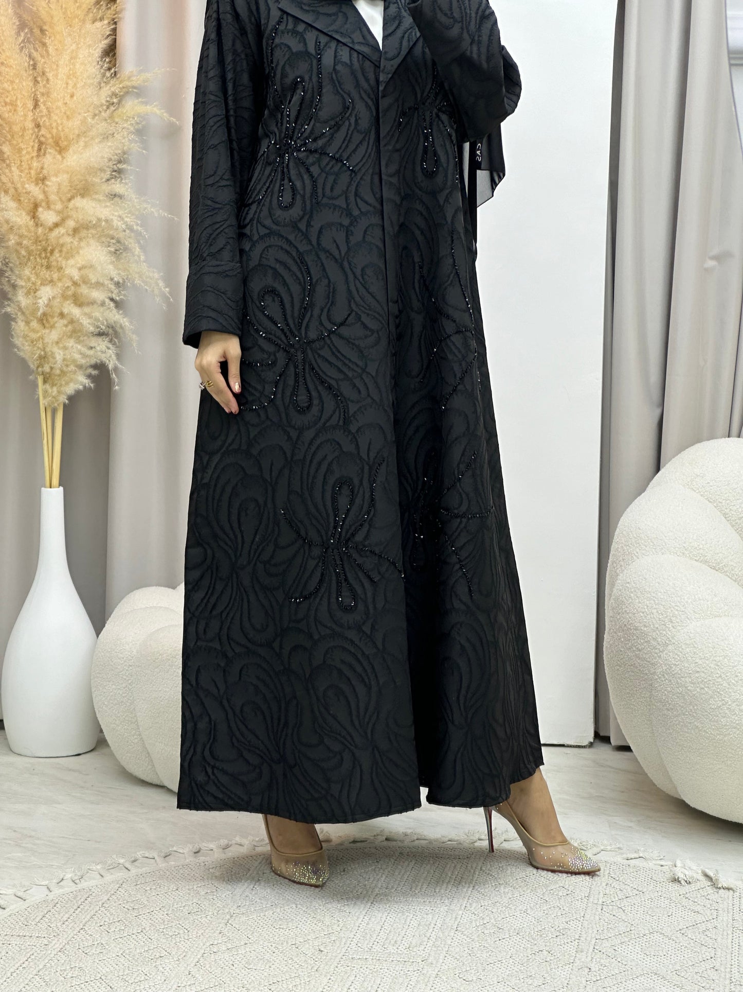 C RTW 0046 Black Eid Abaya