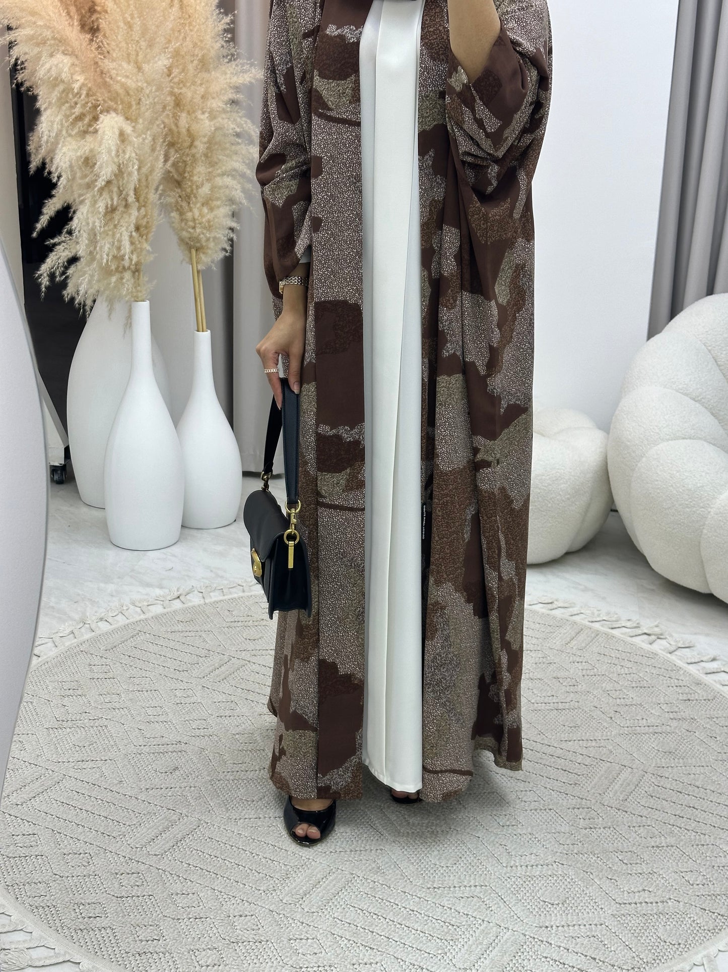 C 0237-02 Army Brown Abaya