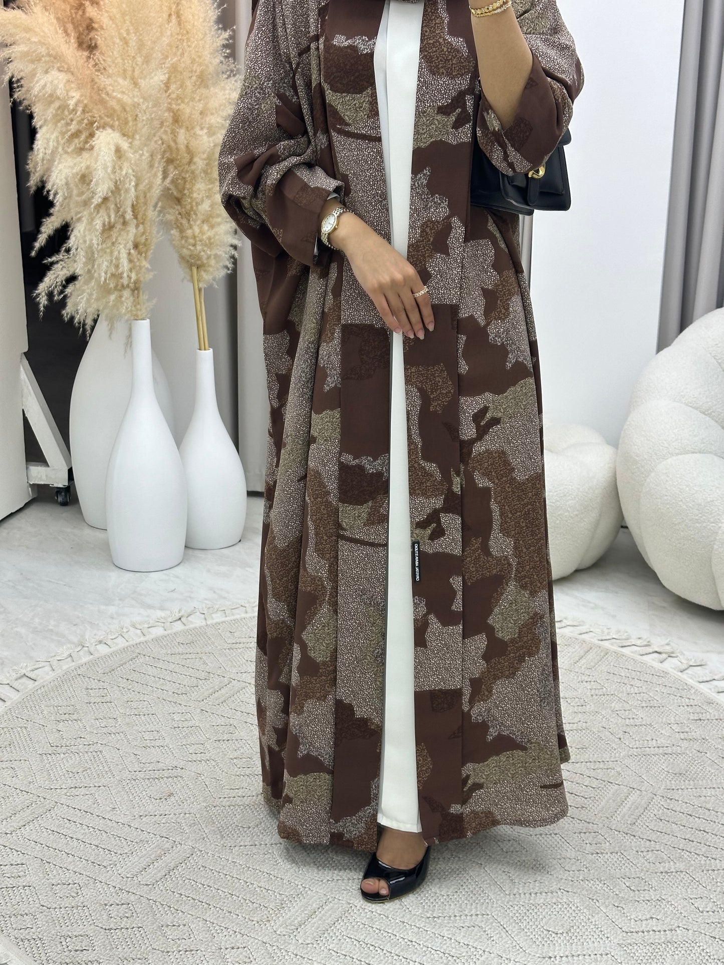 C 0237-02 Army Brown Abaya