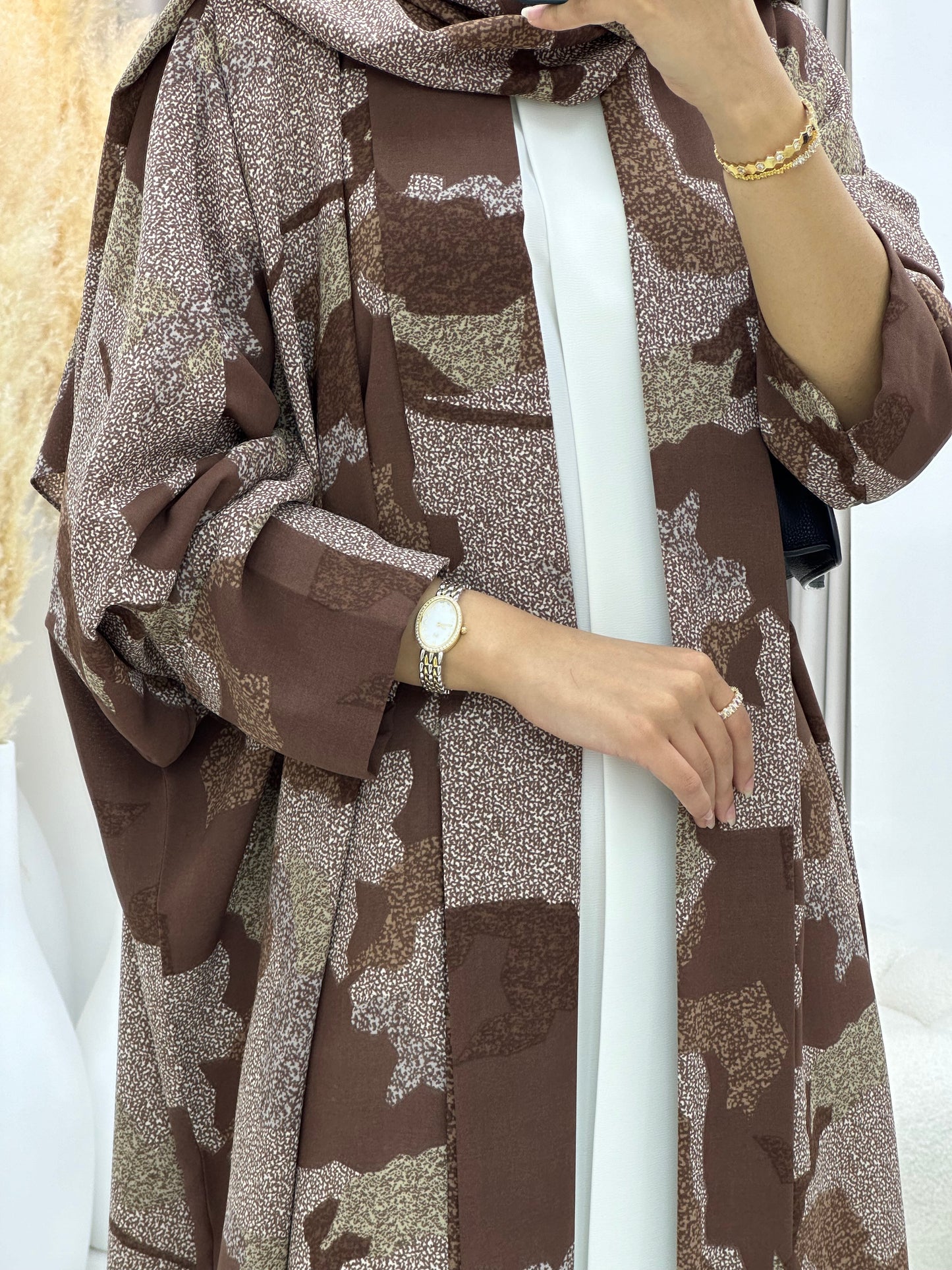 C 0237-02 Army Brown Abaya