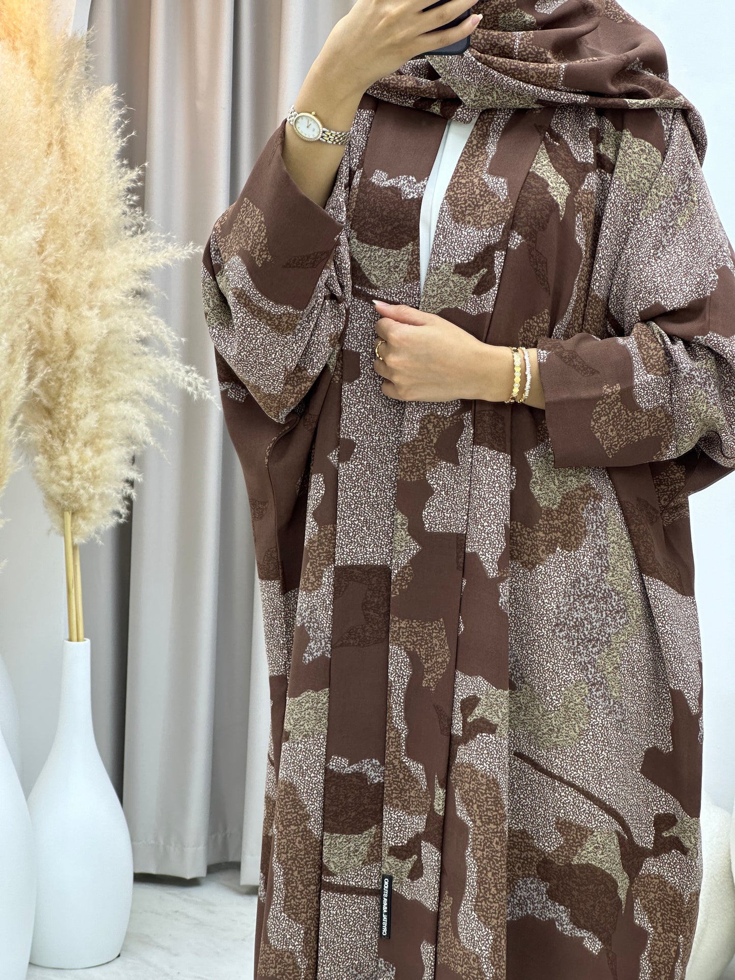 C 0237-02 Army Brown Abaya