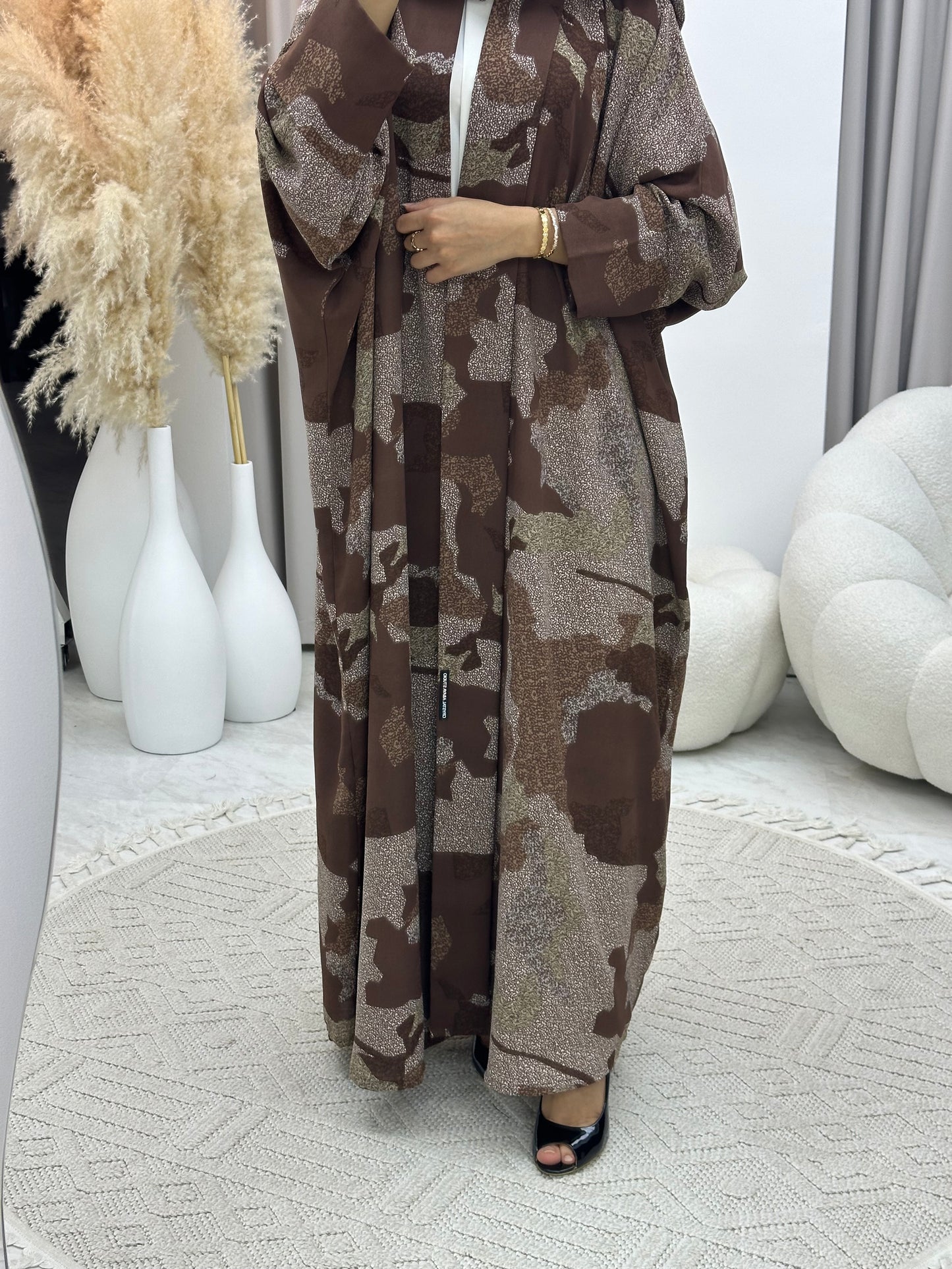 C 0237-02 Army Brown Abaya