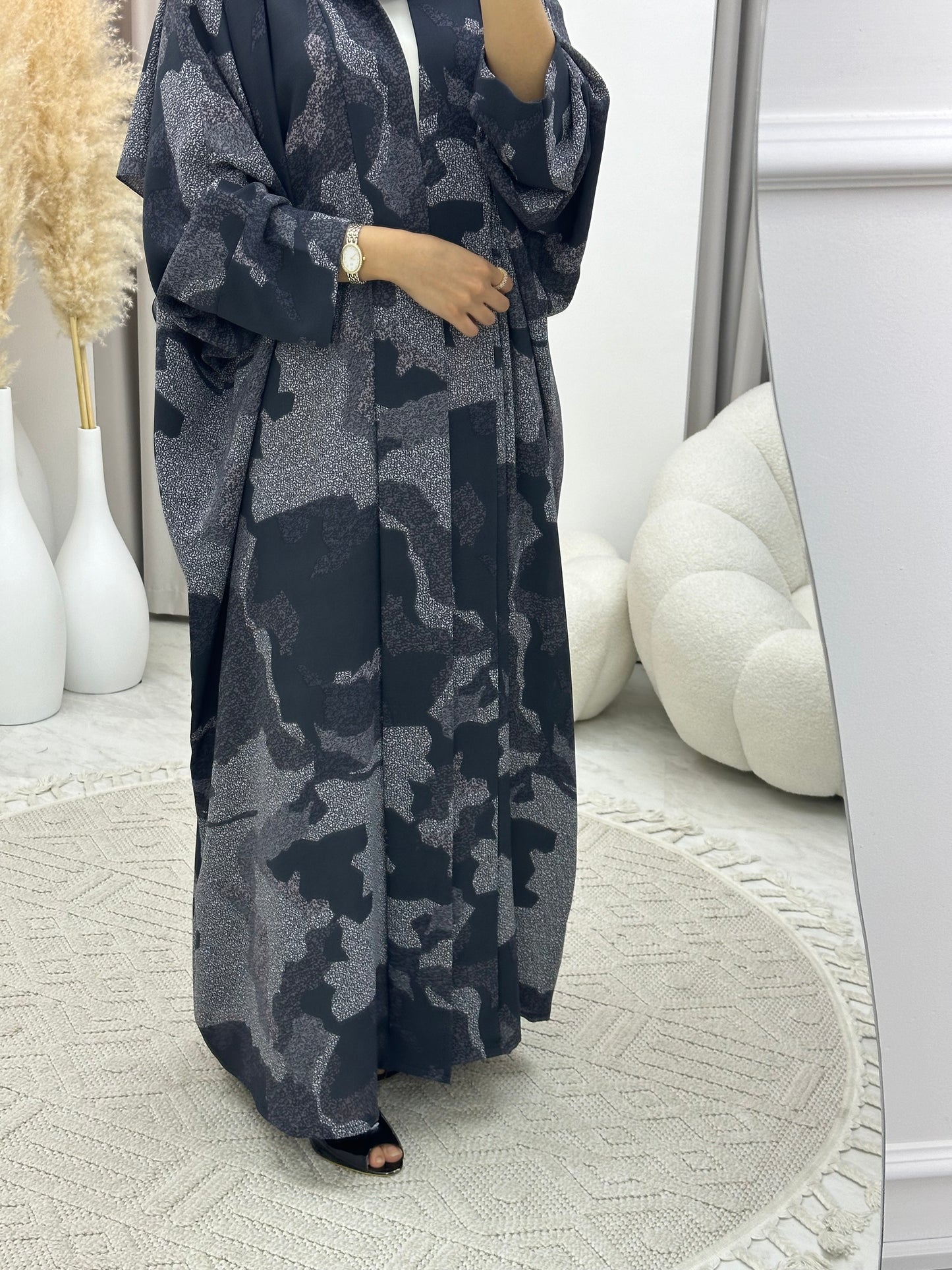 C 0237-03 Army Grey Abaya