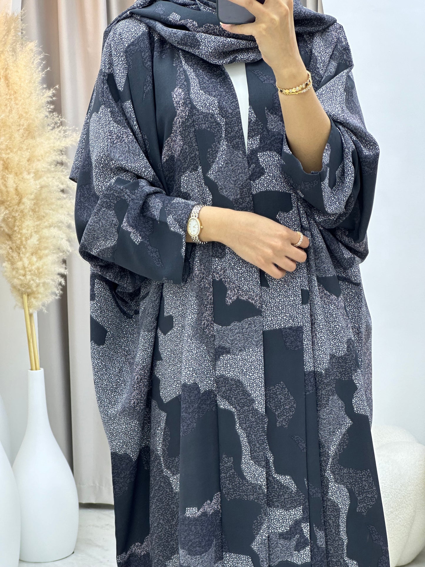 C 0237-03 Army Grey Abaya