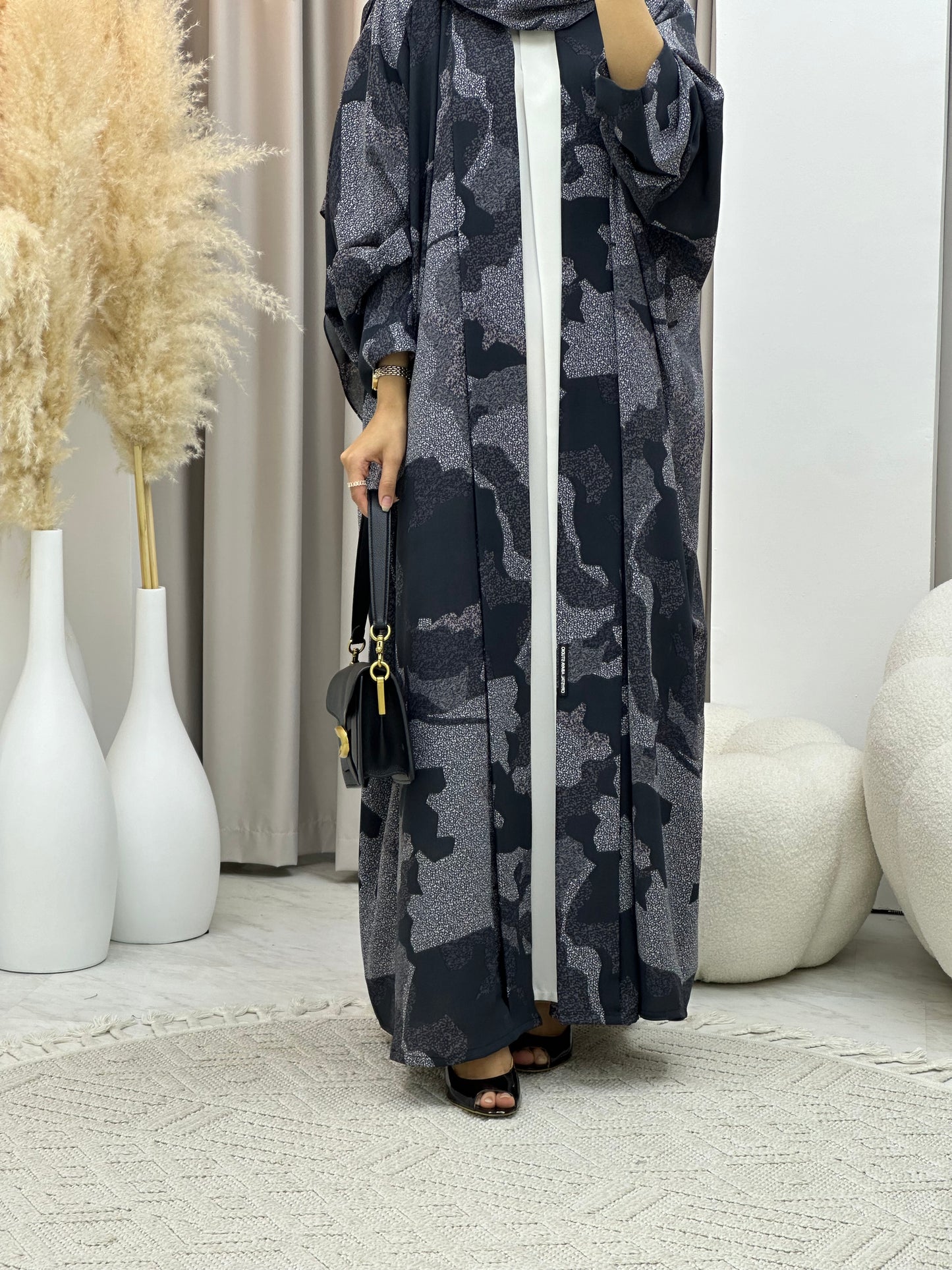 C 0237-03 Army Grey Abaya