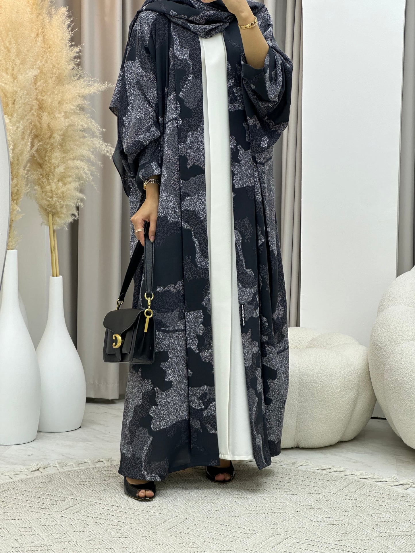 C 0237-03 Army Grey Abaya