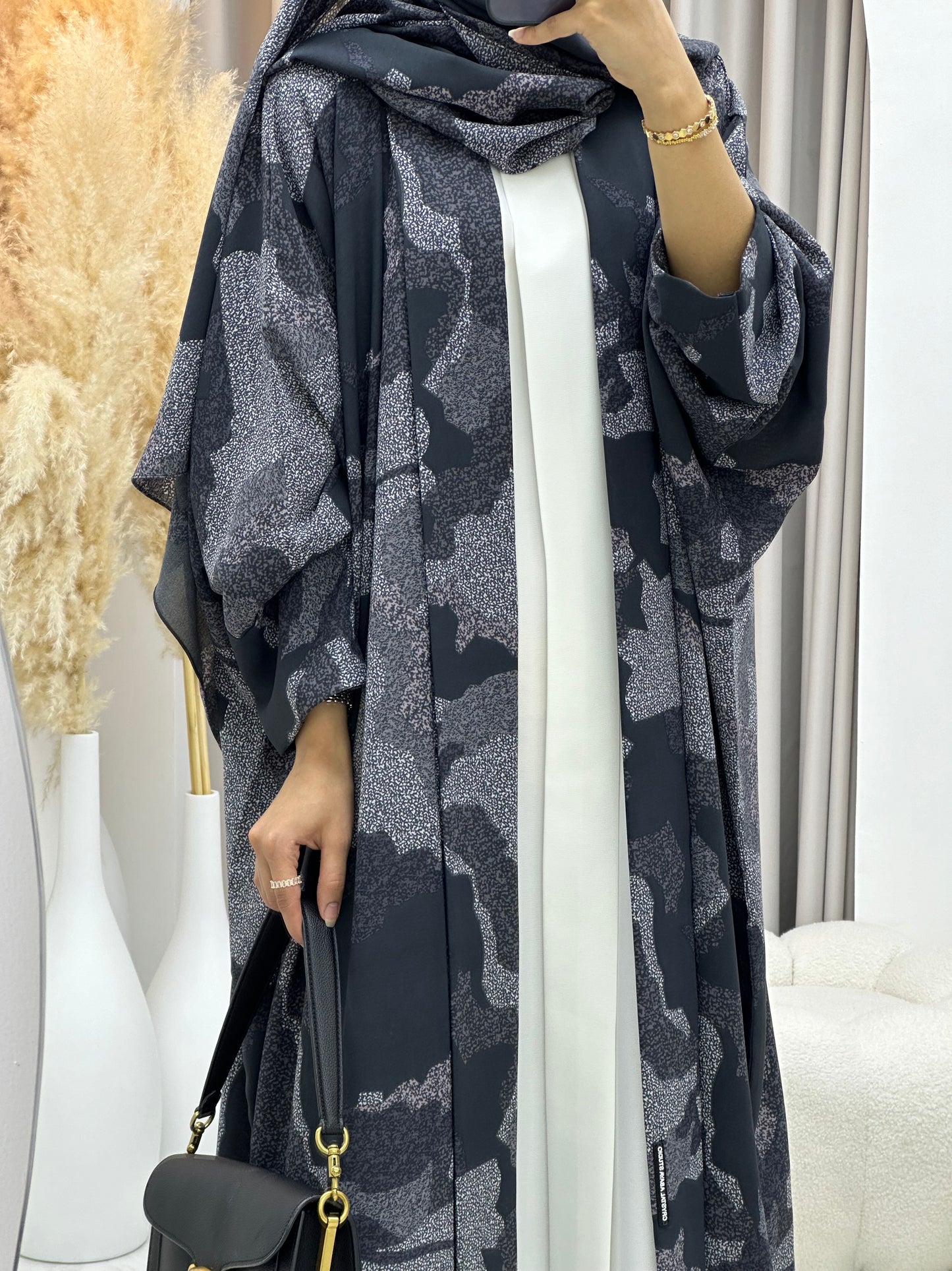 C 0237-03 Army Grey Abaya