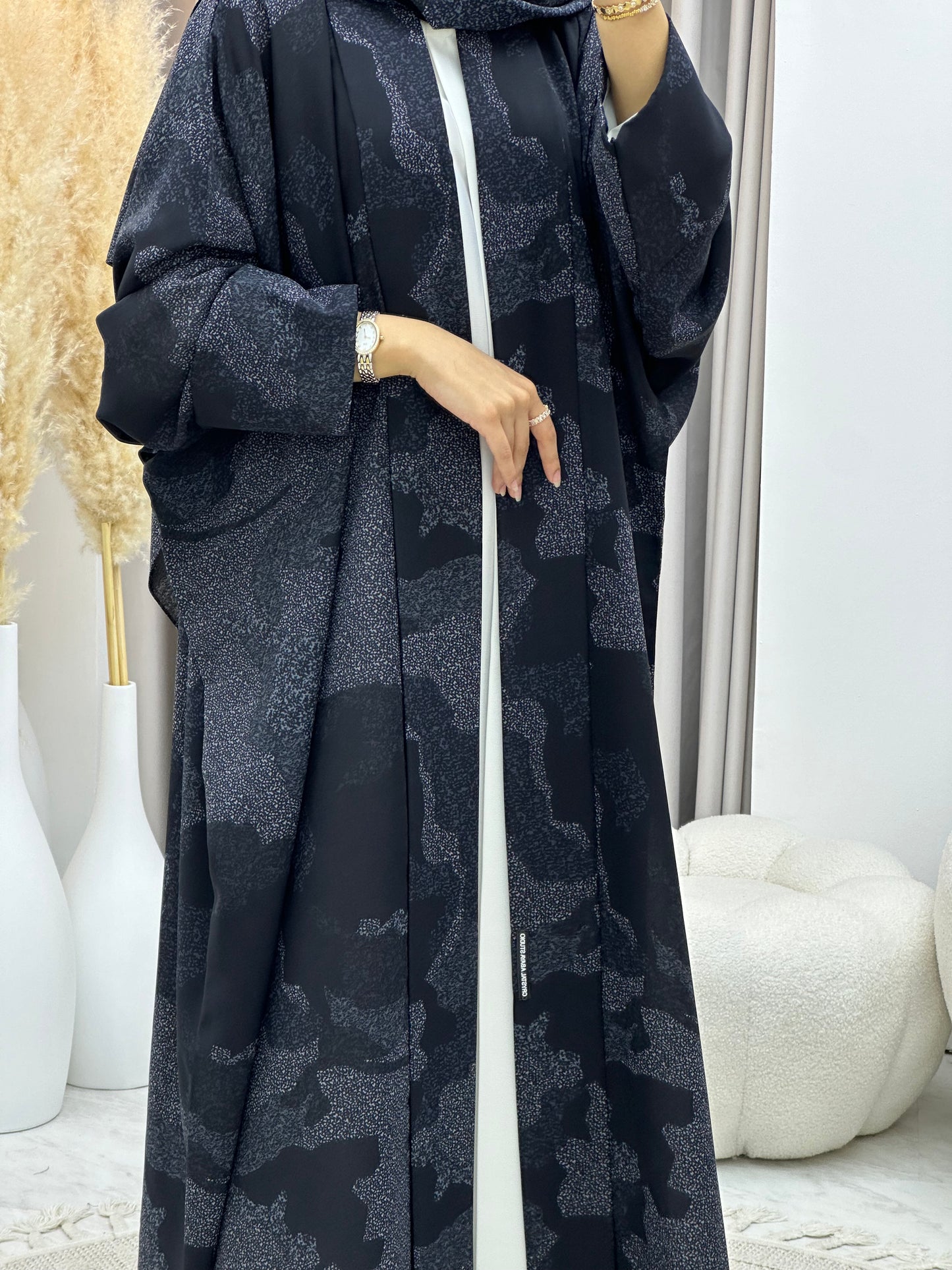 C 0237-01 Army Black Abaya