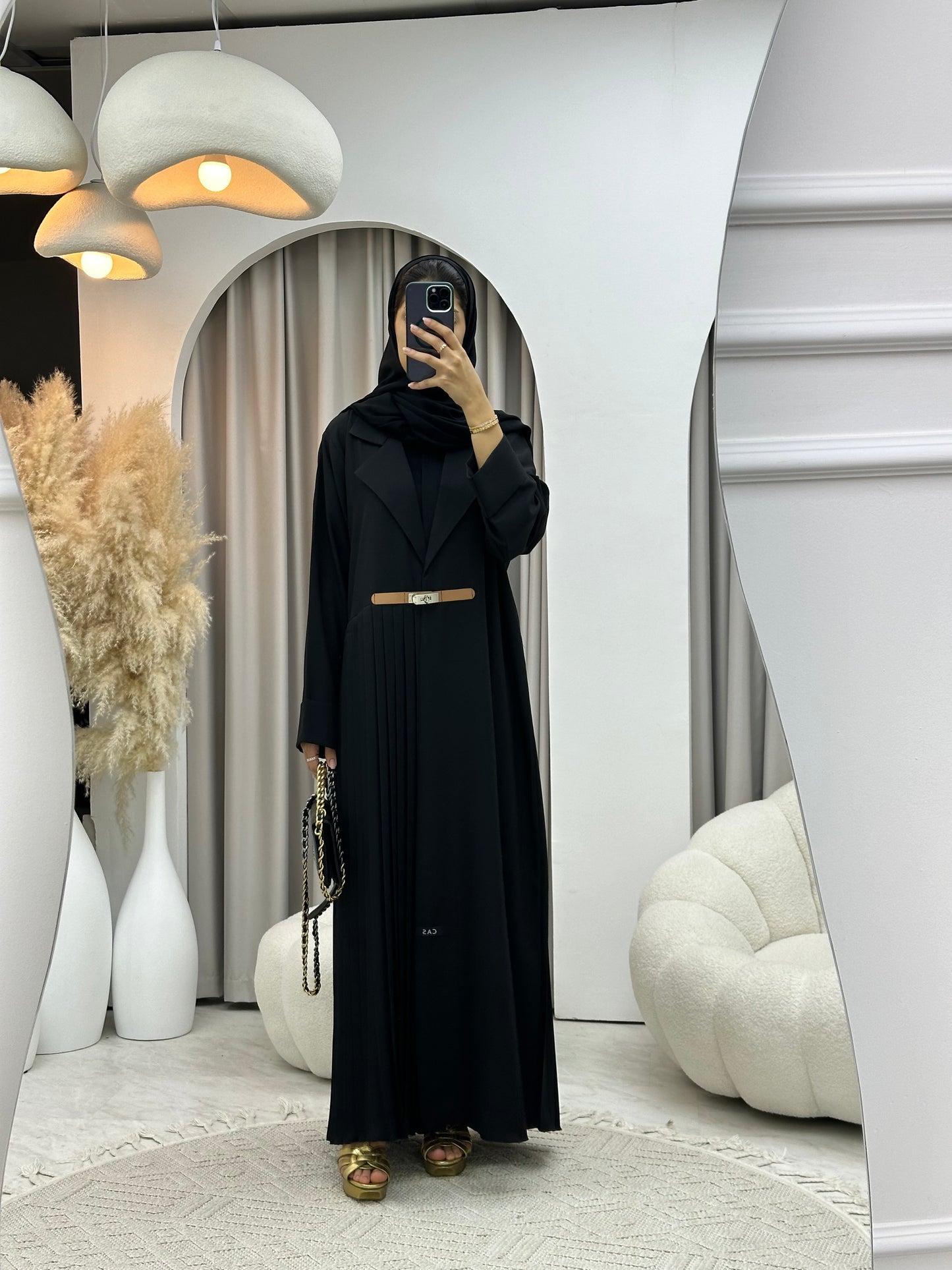 C 0240 Black Coat Abaya