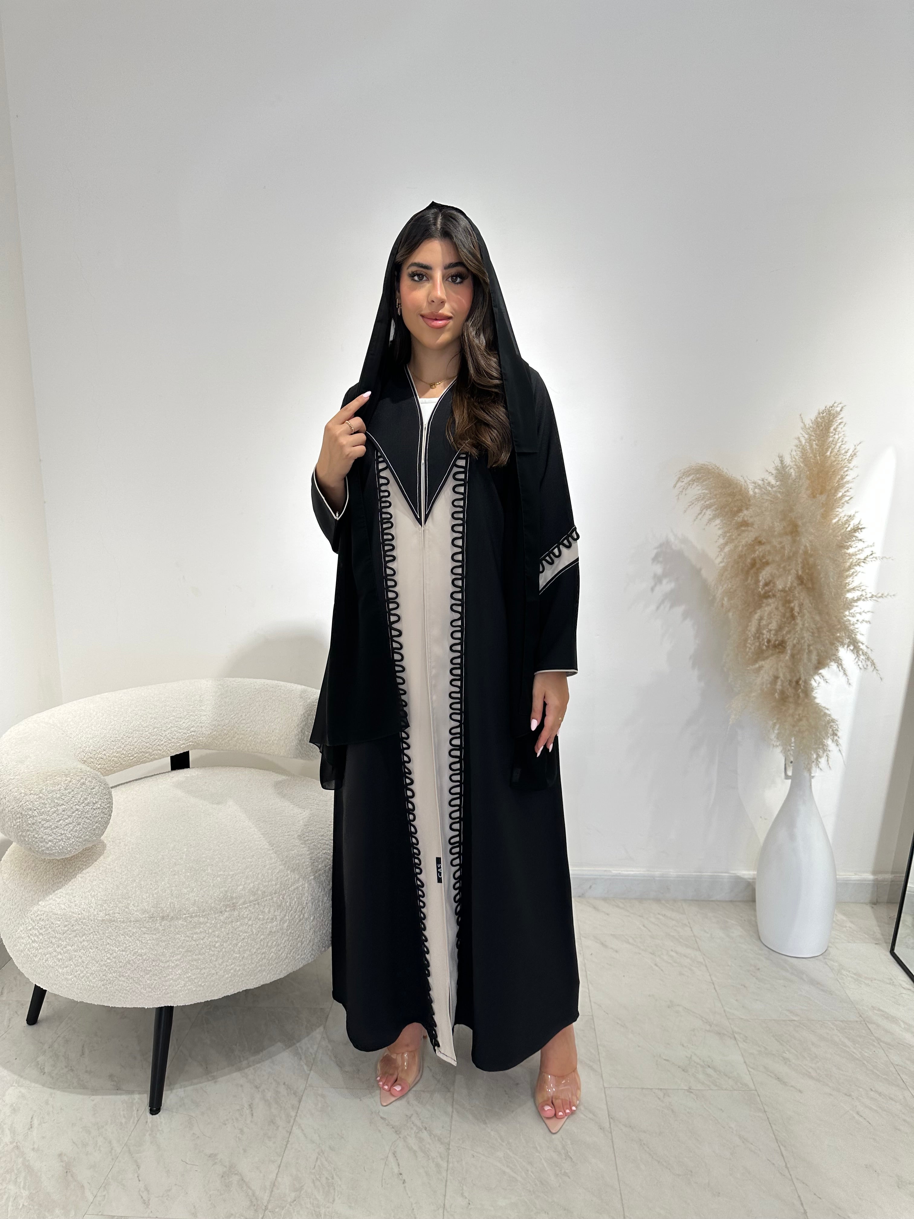 C 1391 Black Abaya