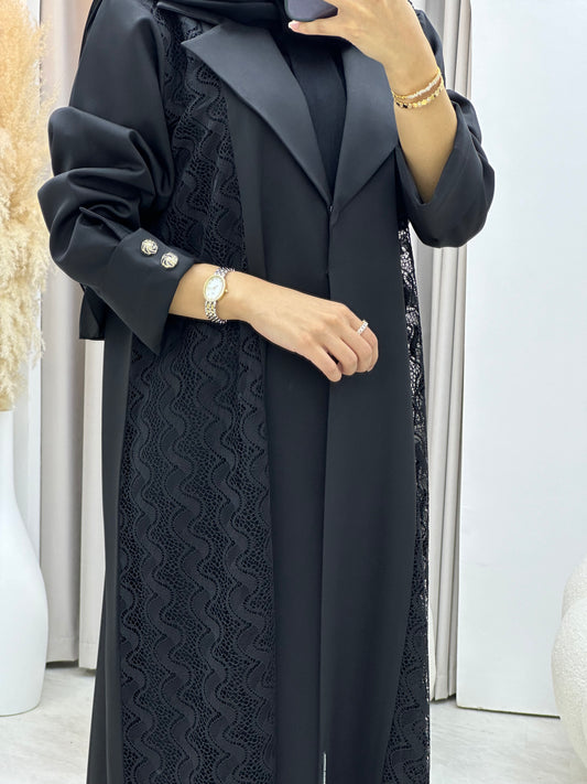 C 0239 Black Coat Abaya